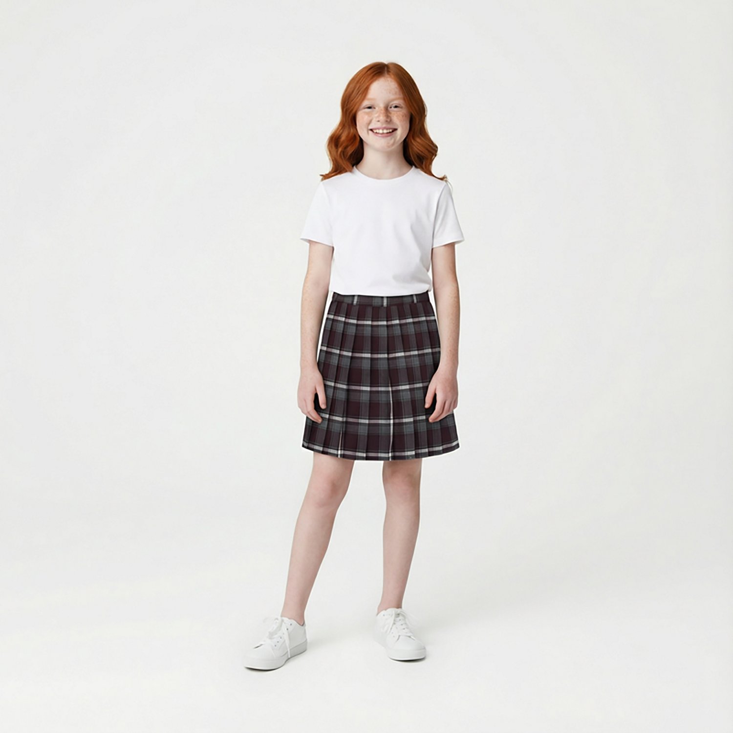 French Toast Girls' Plaid Pleated Uniform Skirt