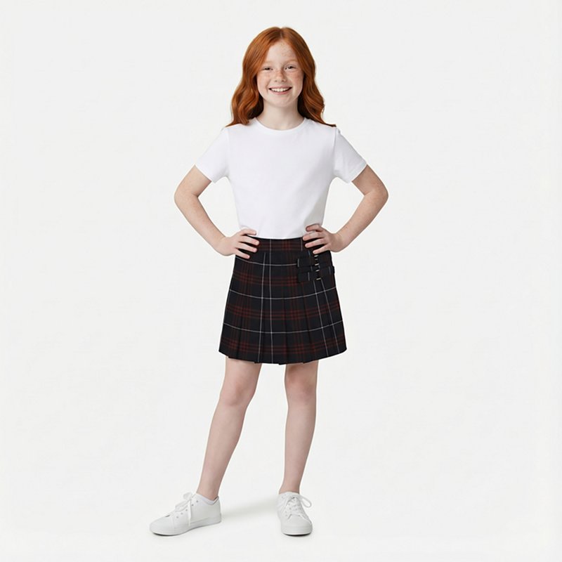 French Toast Little & Big Kid Girls Scooter Skirt, 20.5 Plus, Blue