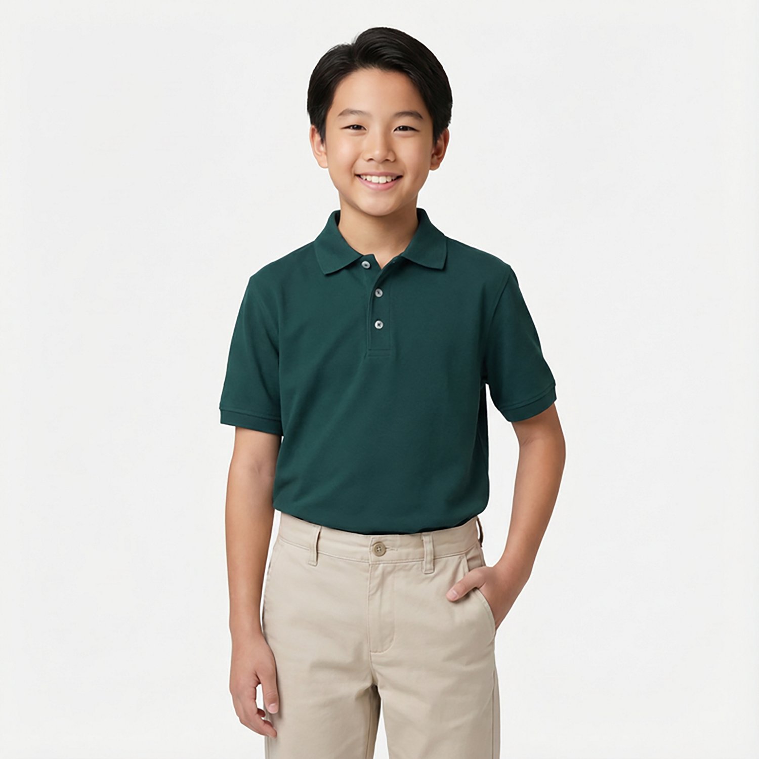 French Toast @School Boys' Pique Polo Shirt                                                                                      - view number 2