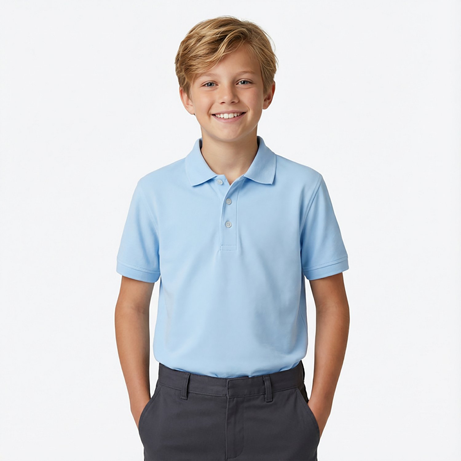 French Toast @School Boys' Pique Polo Shirt                                                                                      - view number 2