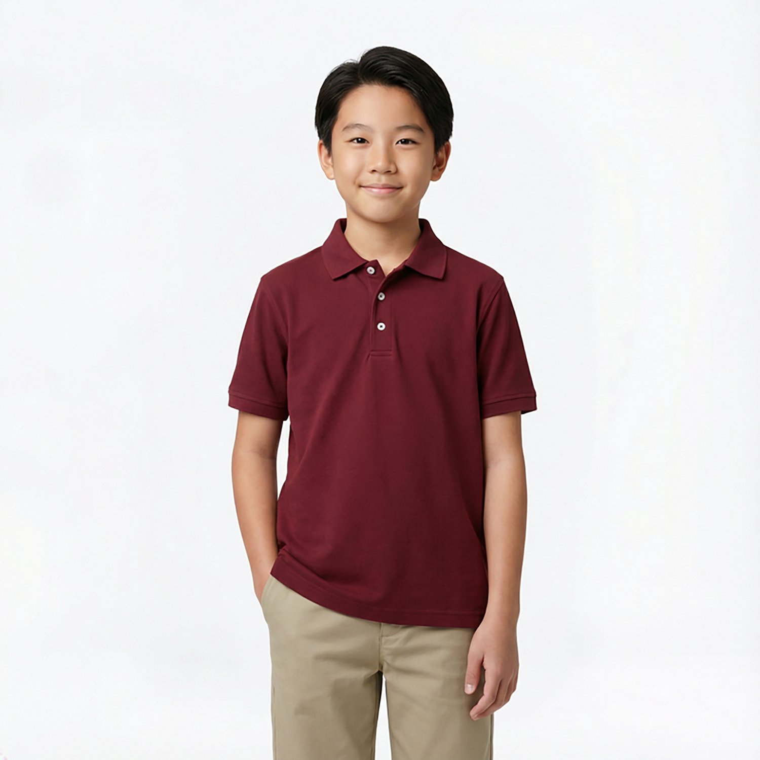 French Toast @School Boys' Pique Polo Shirt                                                                                      - view number 2