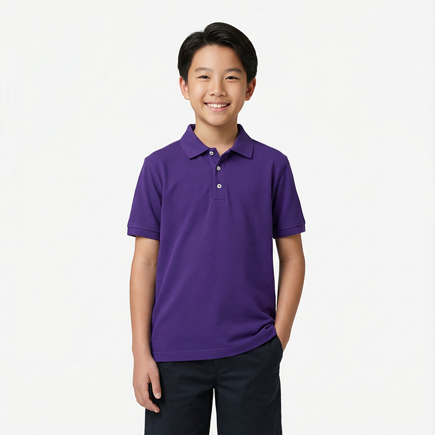 French Toast @School Boys' Pique Polo Shirt                                                                                      - view number 2