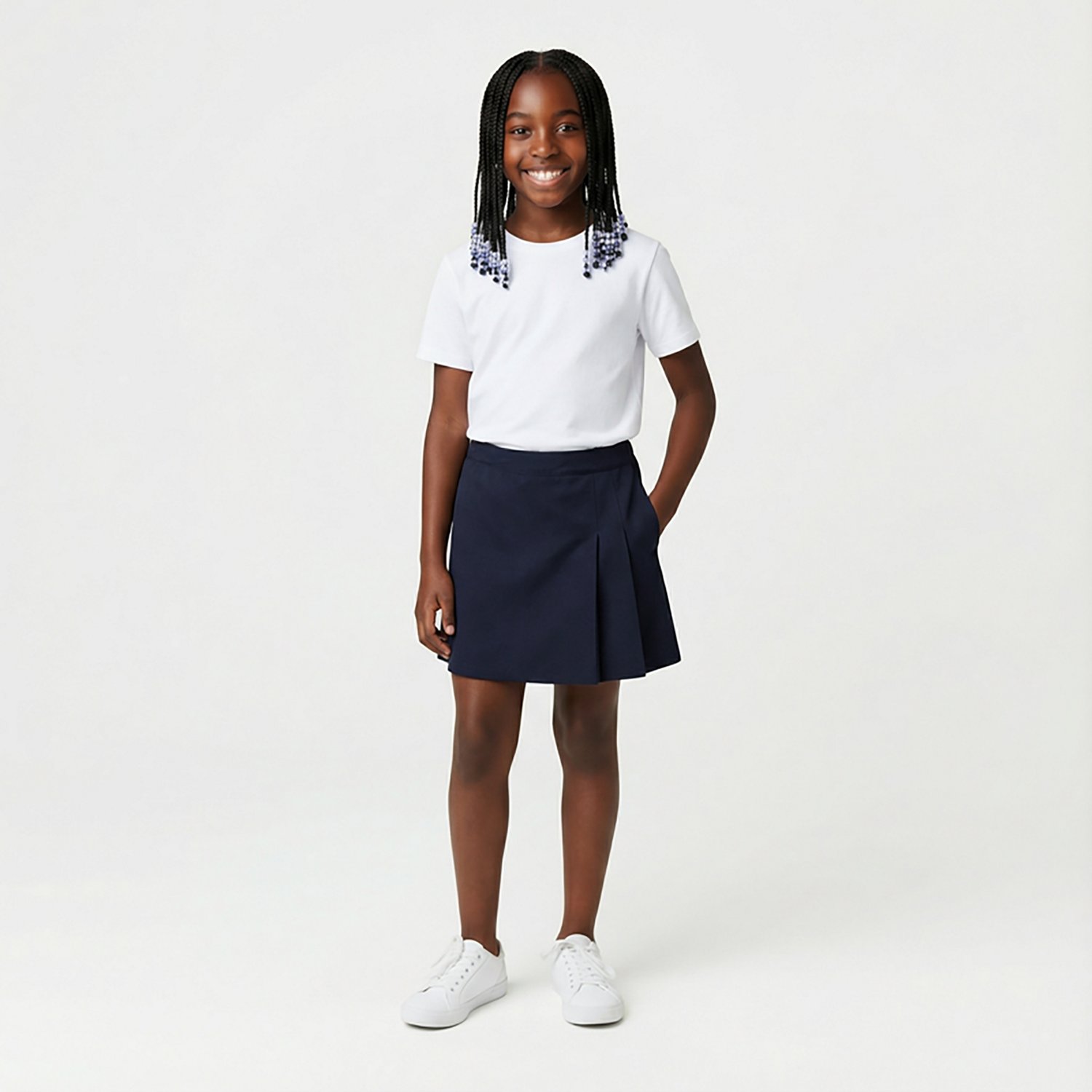 French Toast @School Girls' Side Pleat School Skort