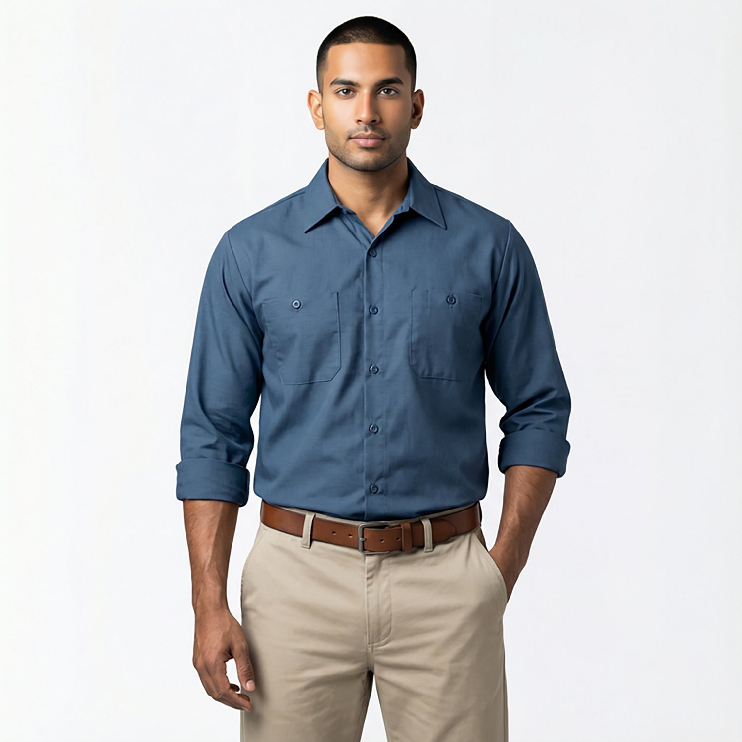 Red Kap Men's Long Sleeve Industrial Work Shirt - view number 2