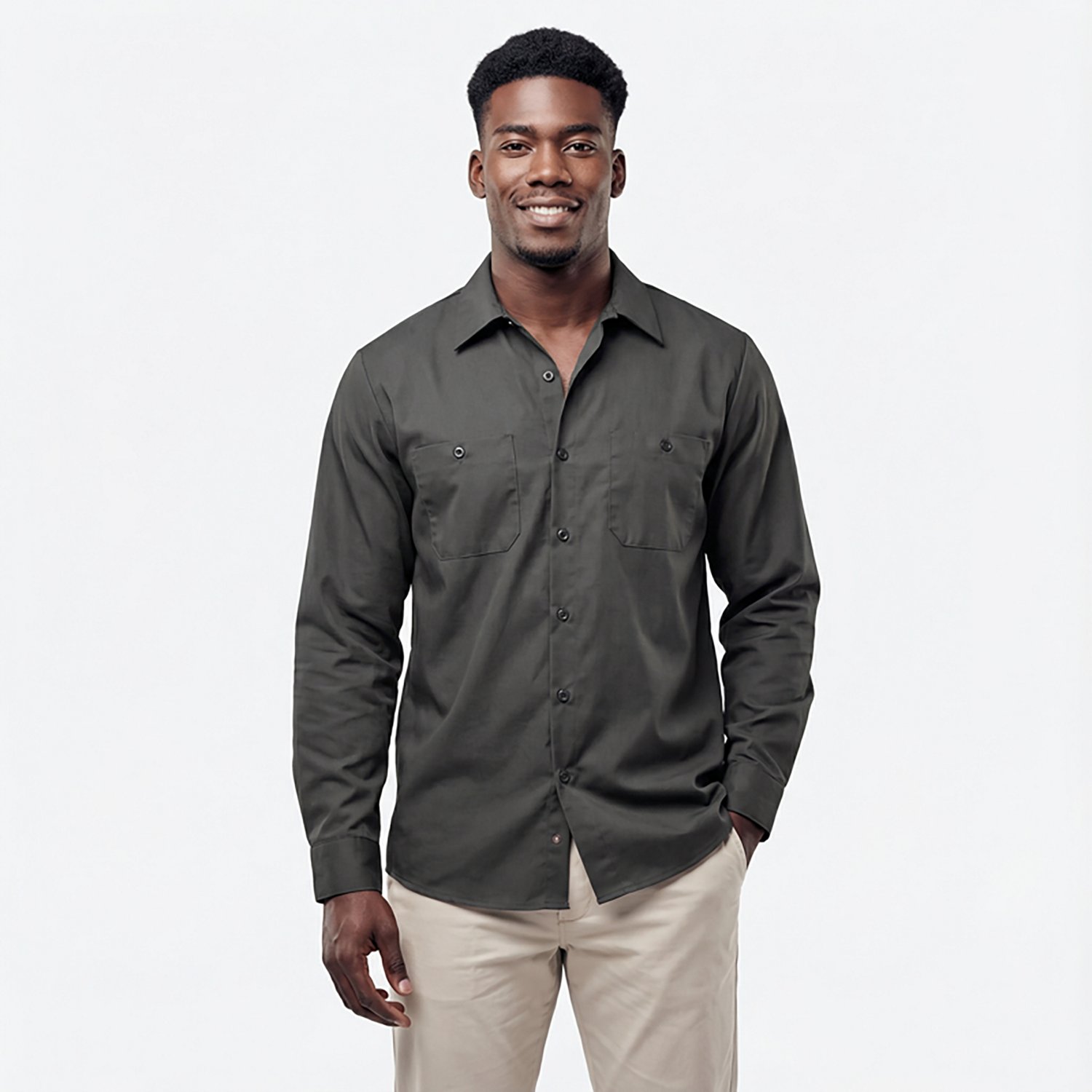 Red Kap Men's Long Sleeve Industrial Work Shirt - view number 2