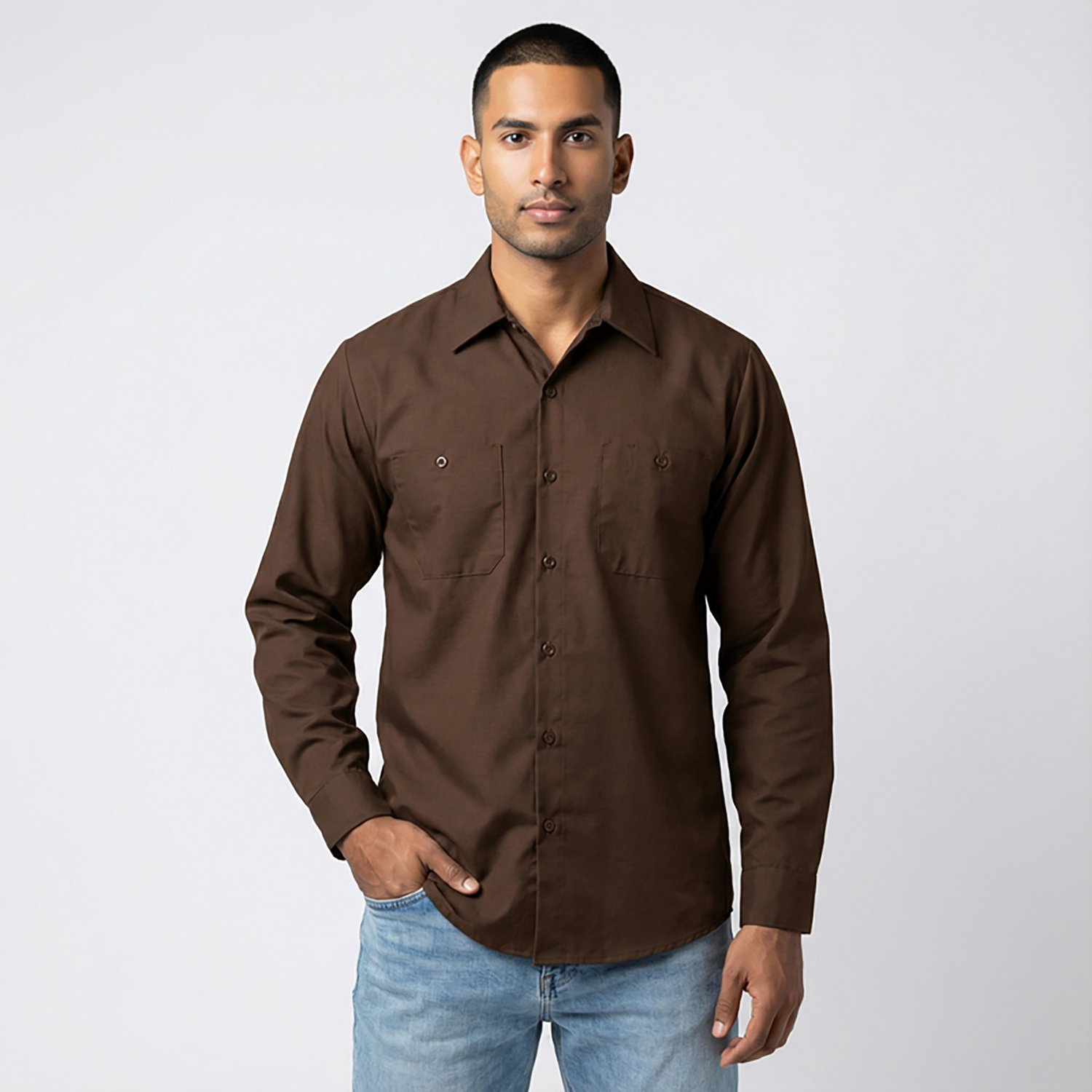 Red Kap Men's Long Sleeve Industrial Work Shirt - view number 2