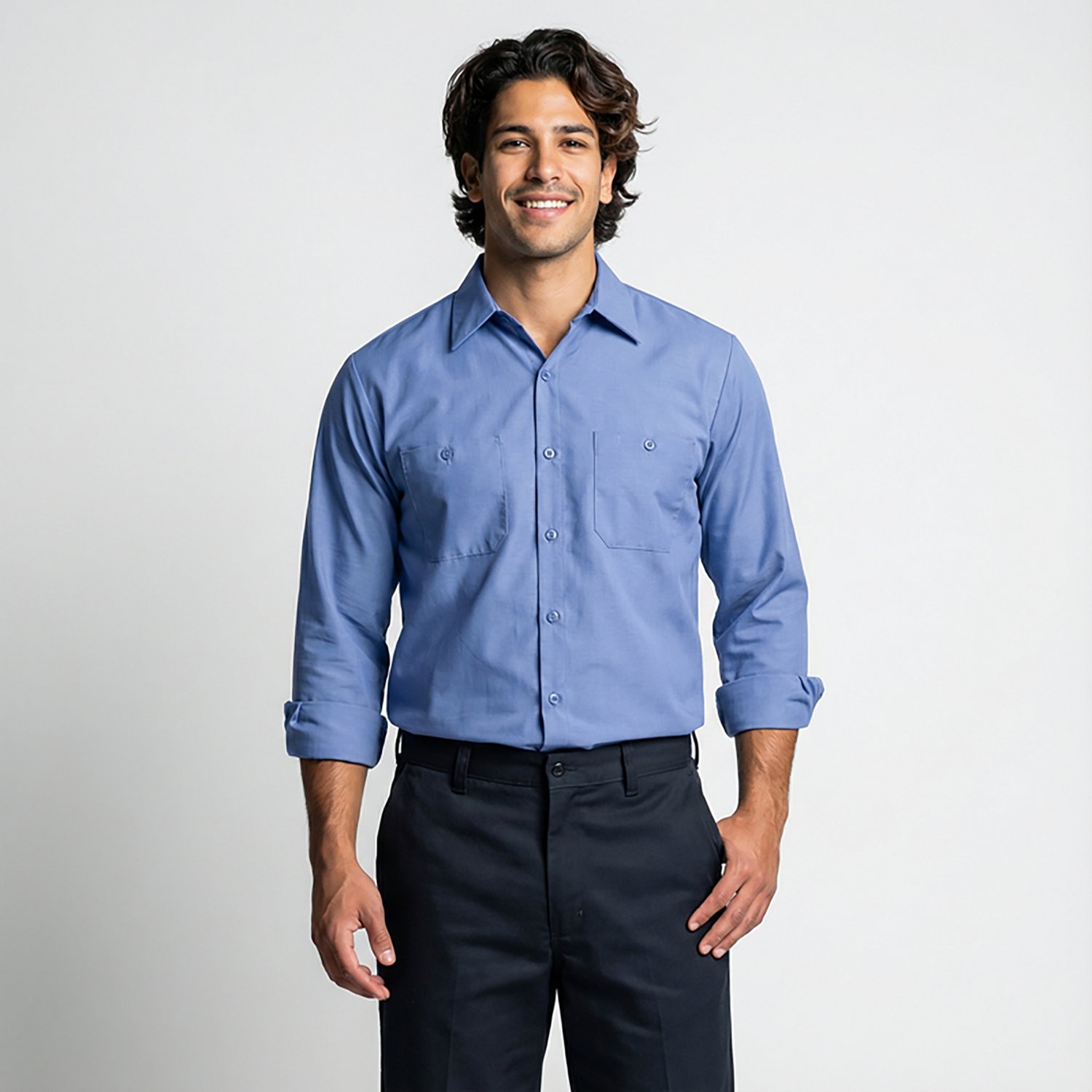 Red Kap Men's Long Sleeve Industrial Work Shirt - view number 2