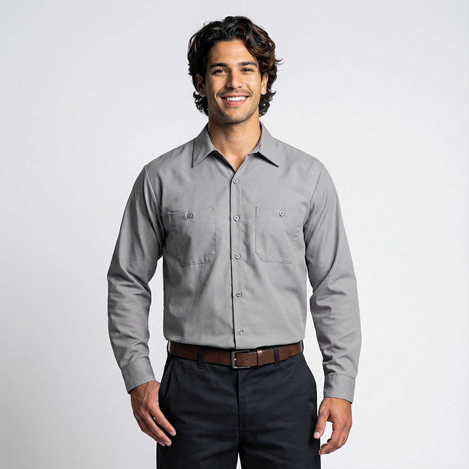 Red Kap Men's Long Sleeve Industrial Work Shirt - view number 2