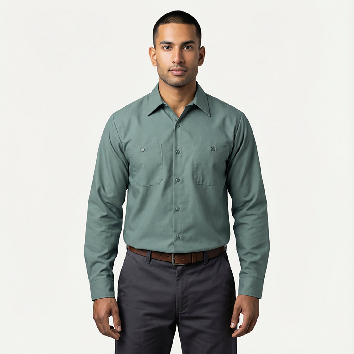 Red Kap Men's Long Sleeve Industrial Work Shirt - view number 2