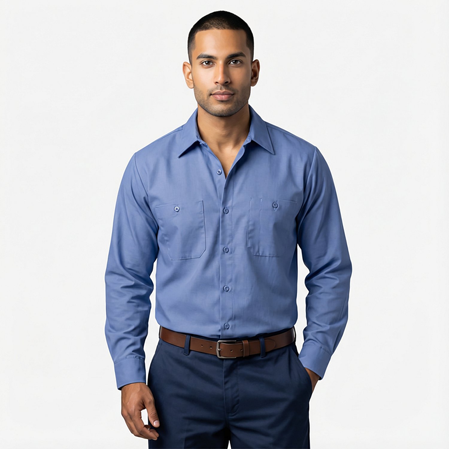 Red Kap Men's Long Sleeve Industrial Work Shirt - view number 2