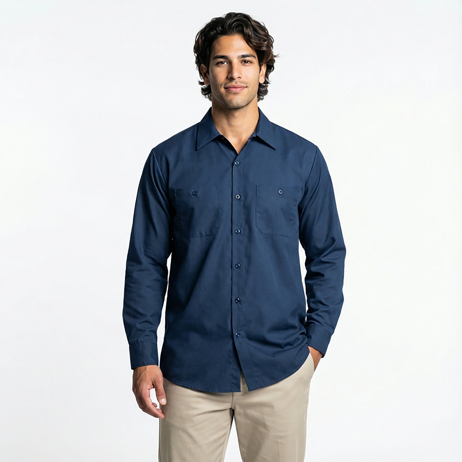 Red Kap Men's Long Sleeve Industrial Work Shirt - view number 2
