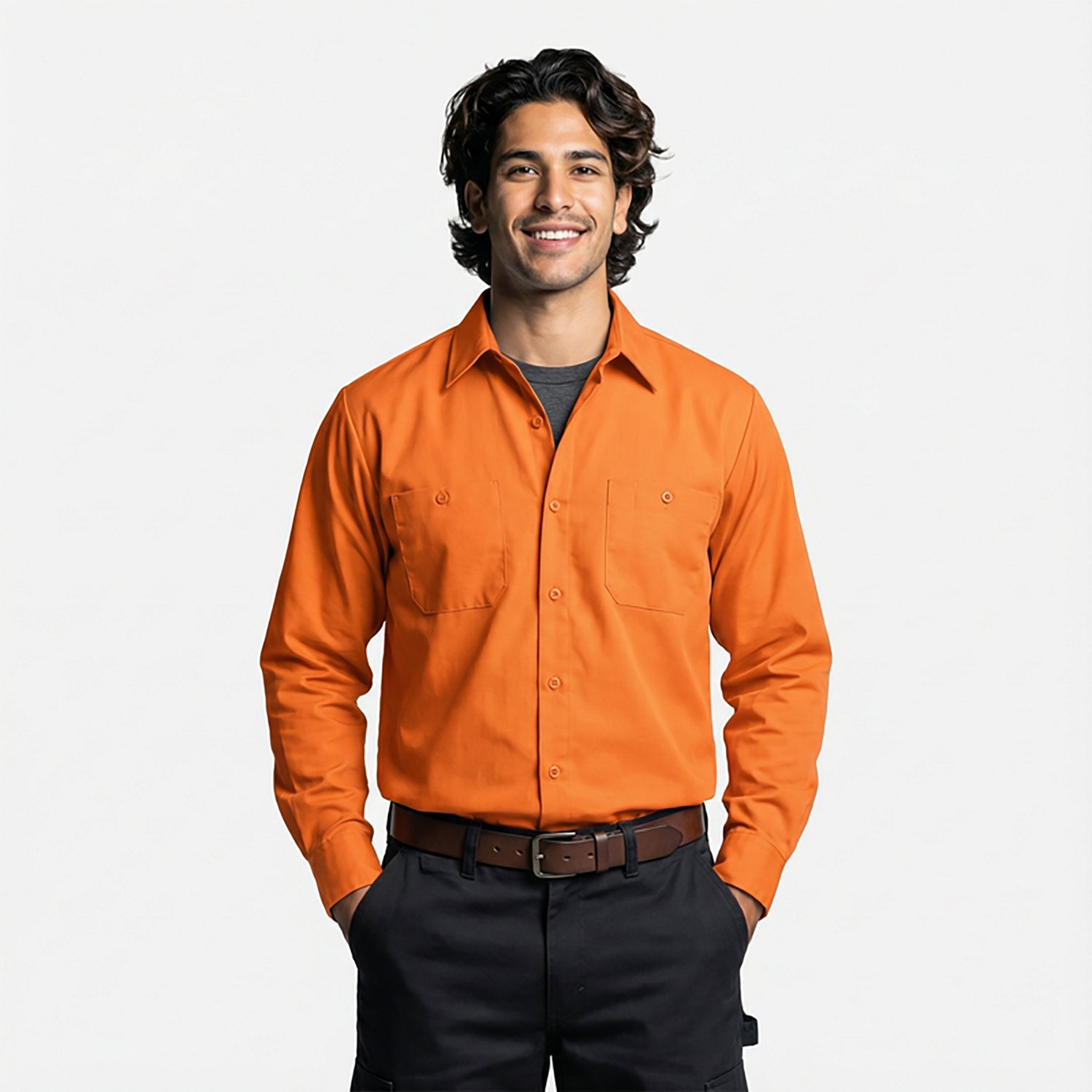 Red Kap Men's Long Sleeve Industrial Work Shirt - view number 2