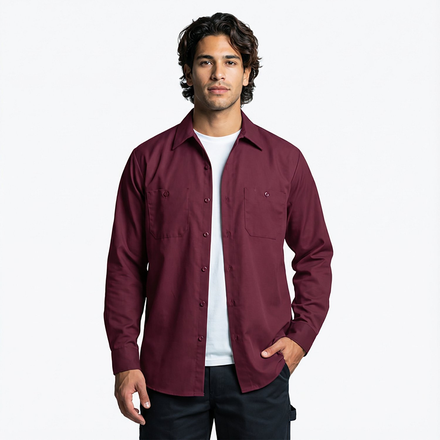 Red Kap Men's Long Sleeve Industrial Work Shirt - view number 2