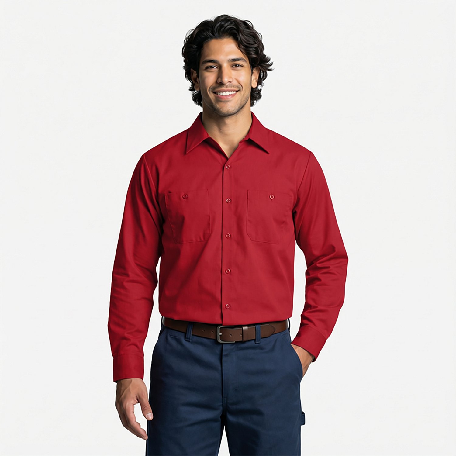 Red Kap Men's Long Sleeve Industrial Work Shirt - view number 2