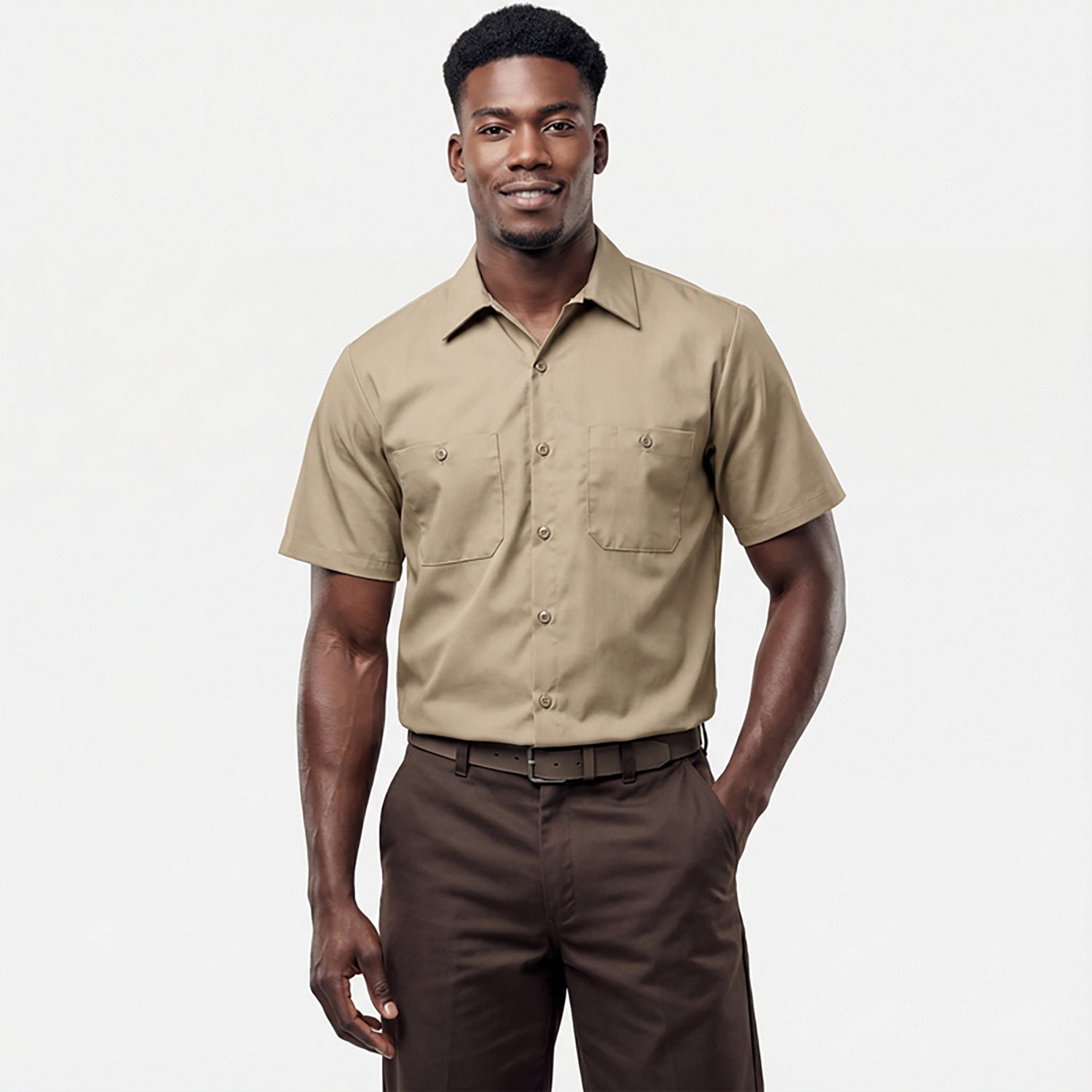 Red Kap Men's Short Sleeve Industrial Work Shirt                                                                                 - view number 2