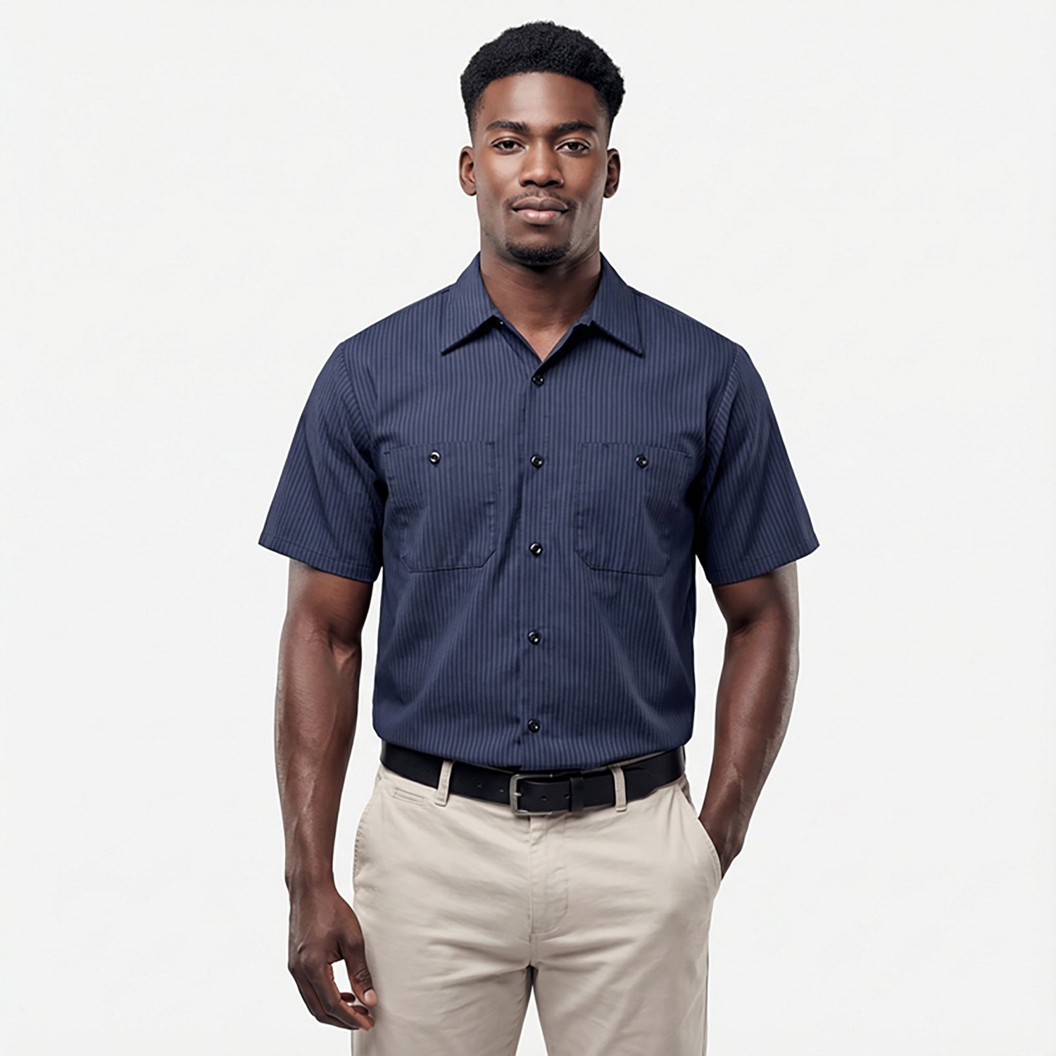 Red Kap Men's Durastripe Short Sleeve Work Shirt - view number 2