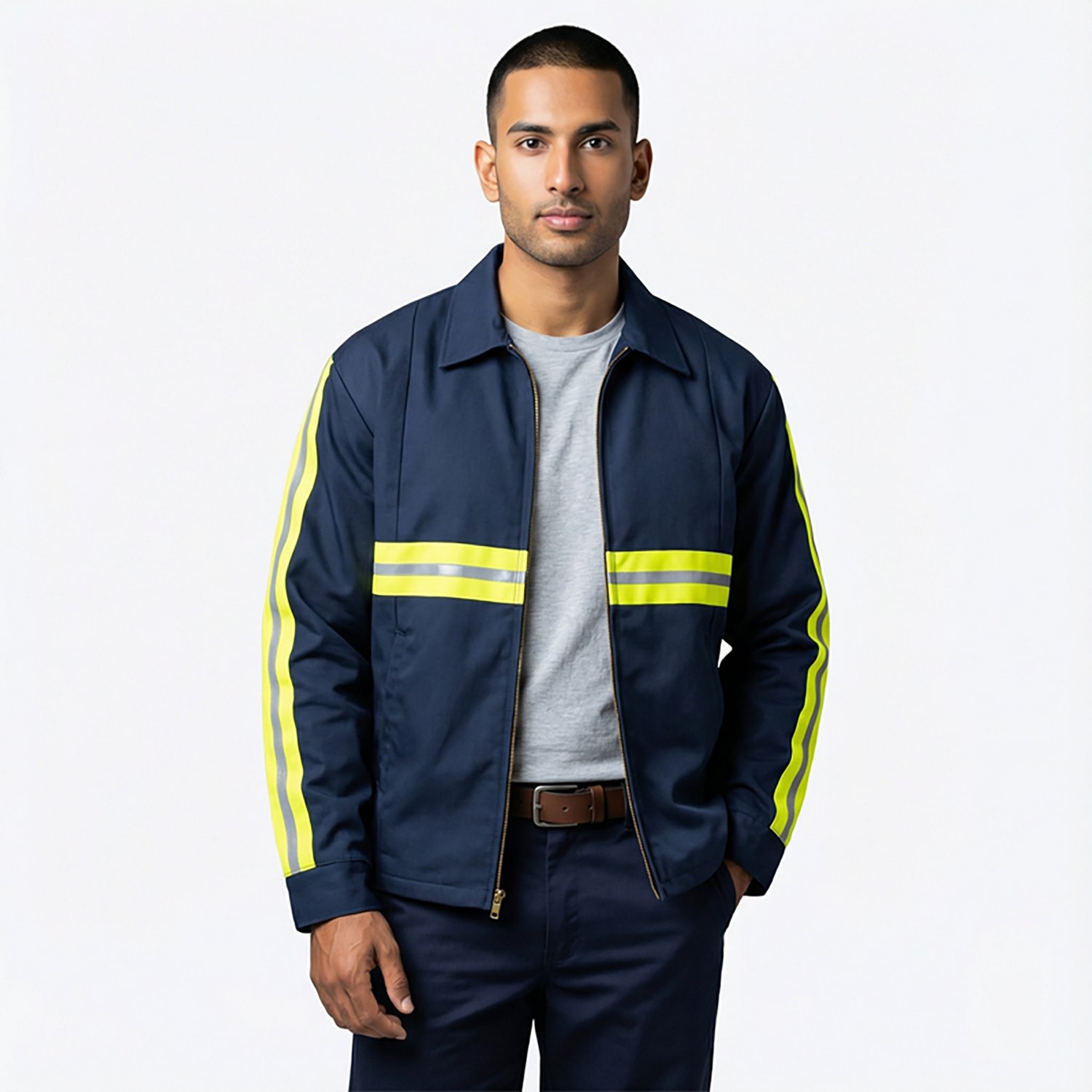 Red Kap Men's Enhanced Visibility Perma-Lined Panel Jacket - view number 2