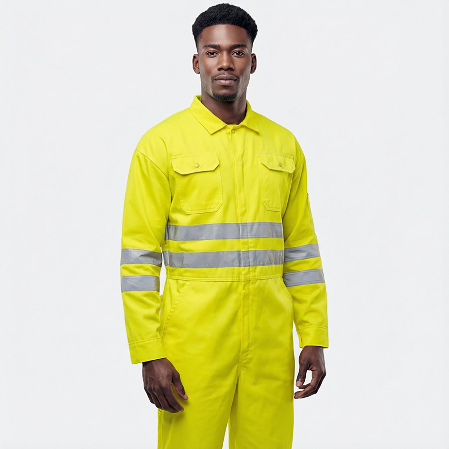 Bulwark Men's Hi-Vis Coverall with Reflective Trim - view number 2