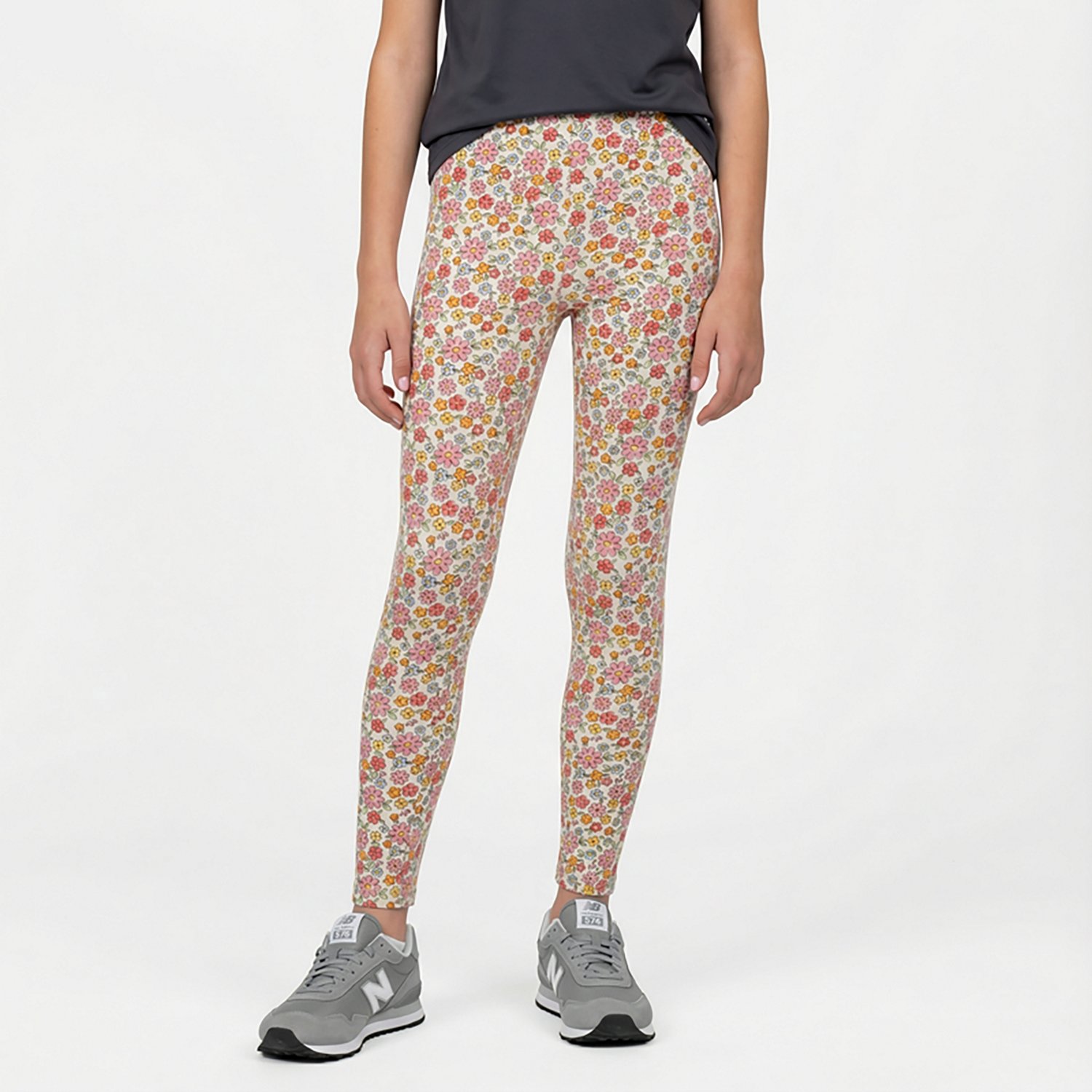 BCG Girls' Athletic Printed Cotton Leggings - view number 2