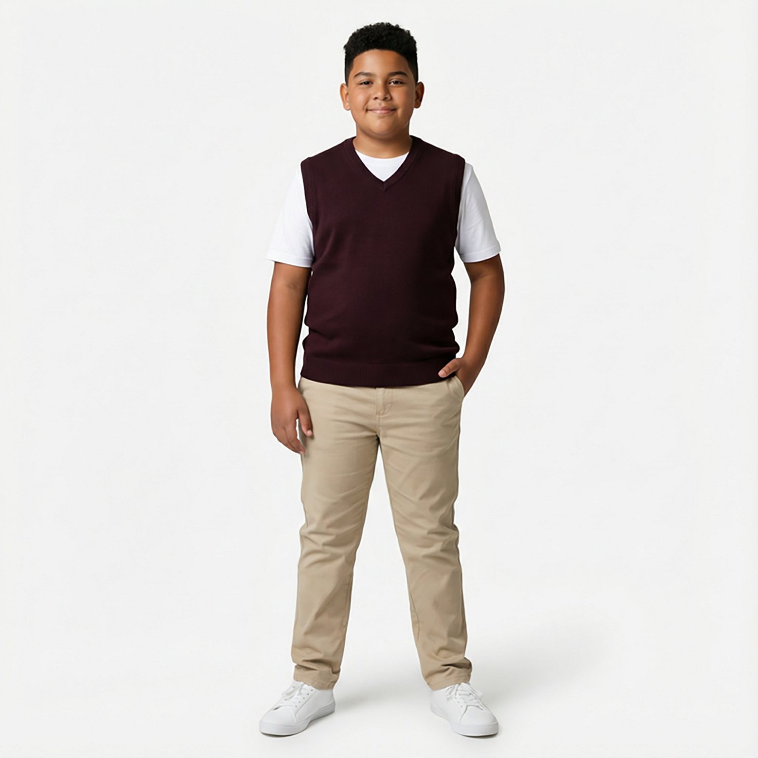 French Toast Boys' V-neck Sweater Vest