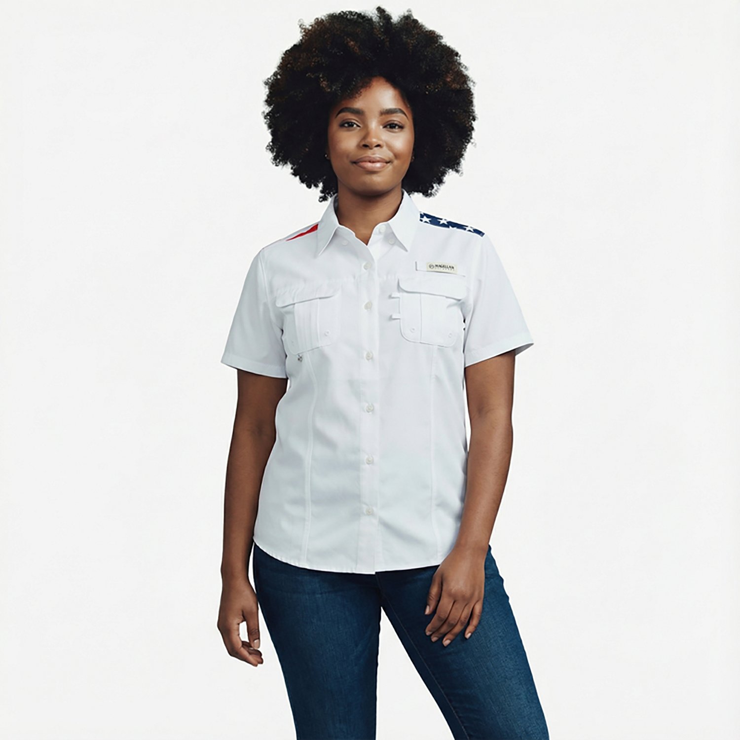 Magellan Outdoors Women's Americana Lake Fork Fishing Top - view number 2