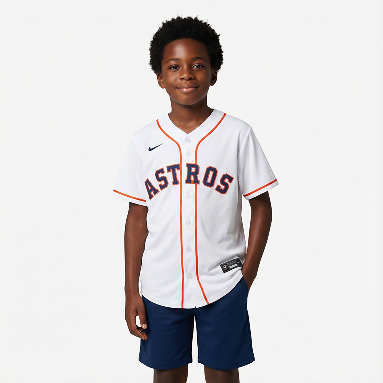 Nike Men's Houston Astros Blank Official Replica Home Jersey - view number 2