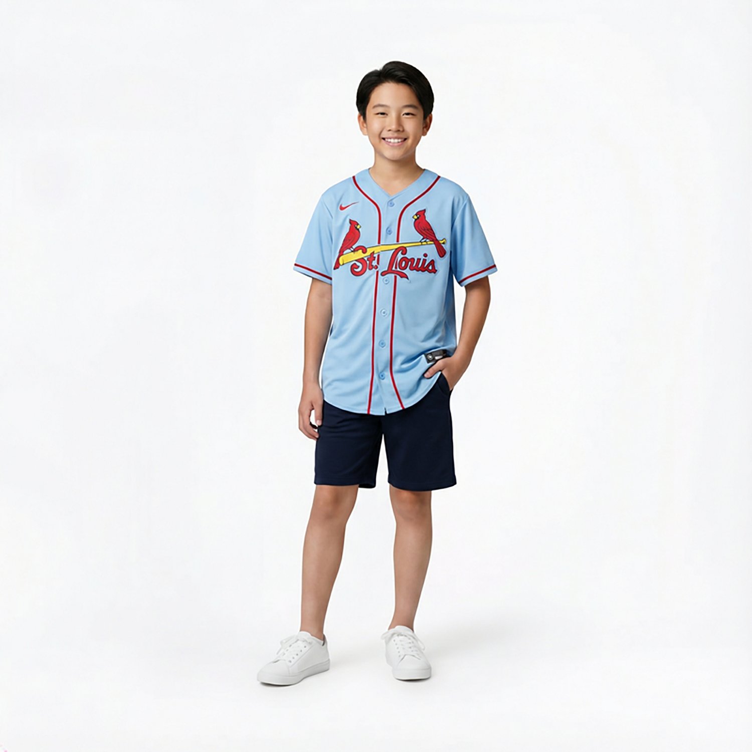 Nike Men's St. Louis Cardinals Blank Official Replica Alternate Jersey