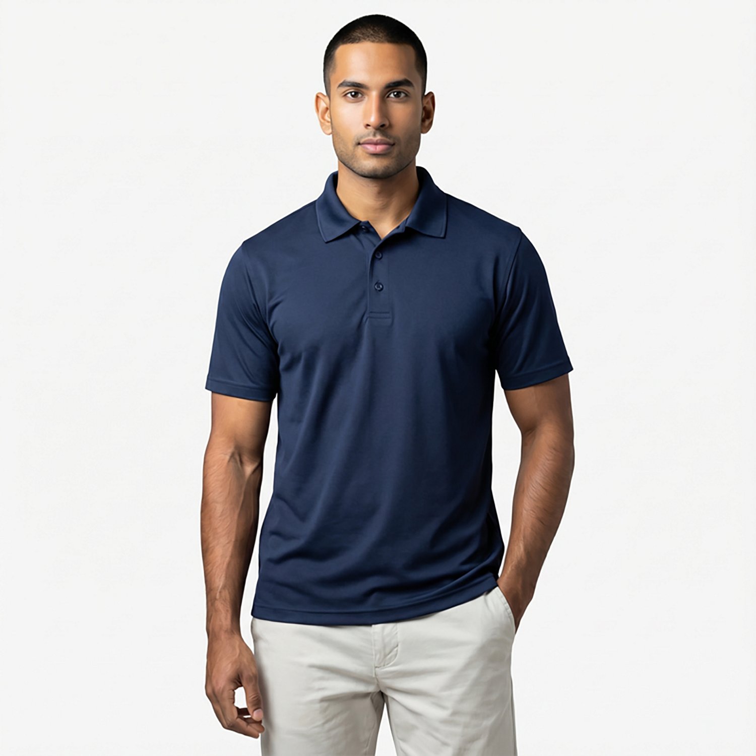Red Kap Men's Performance Knit Gripper Front Work Polo Shirt