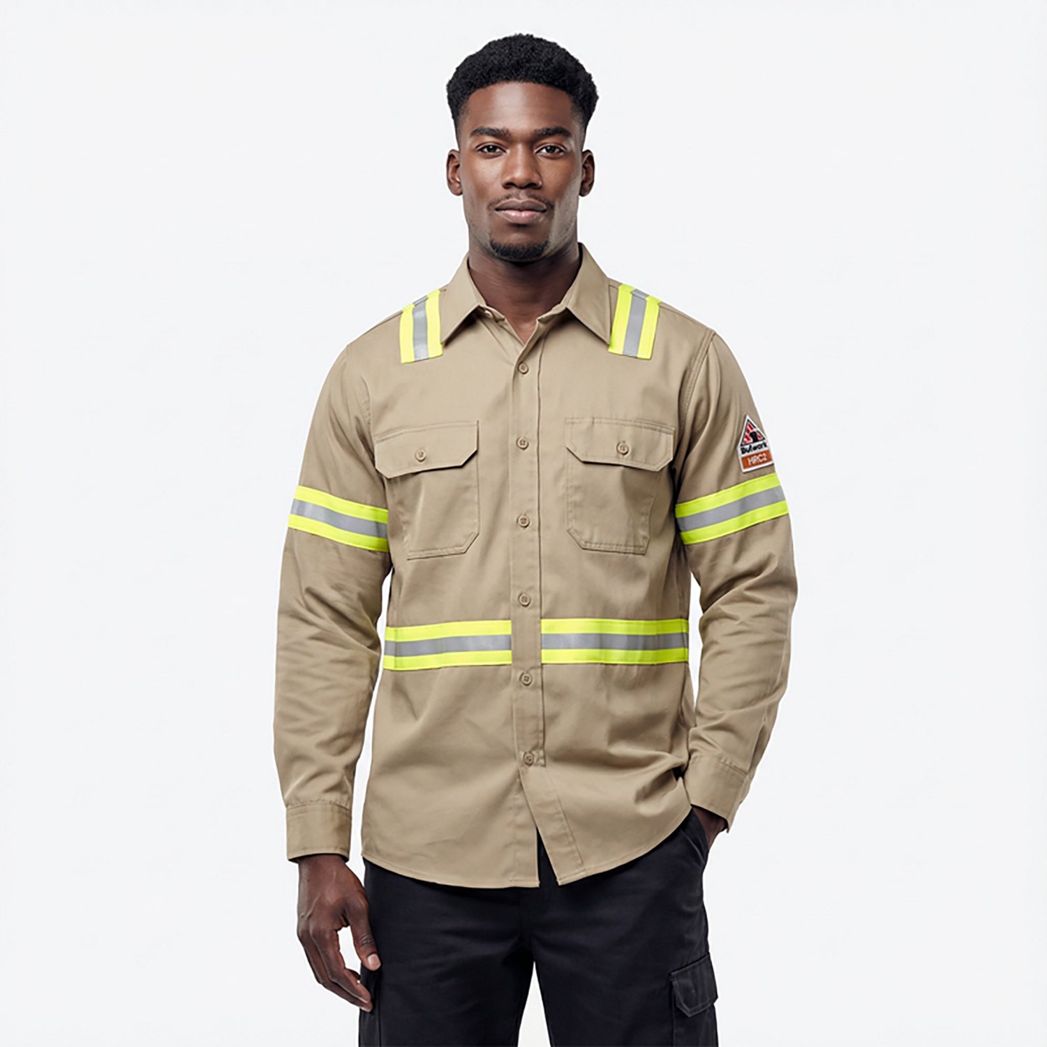 Bulwark Men's EXCEL Flame Resistant ComforTouch Enhanced Visibility Uniform Shirt - view number 2