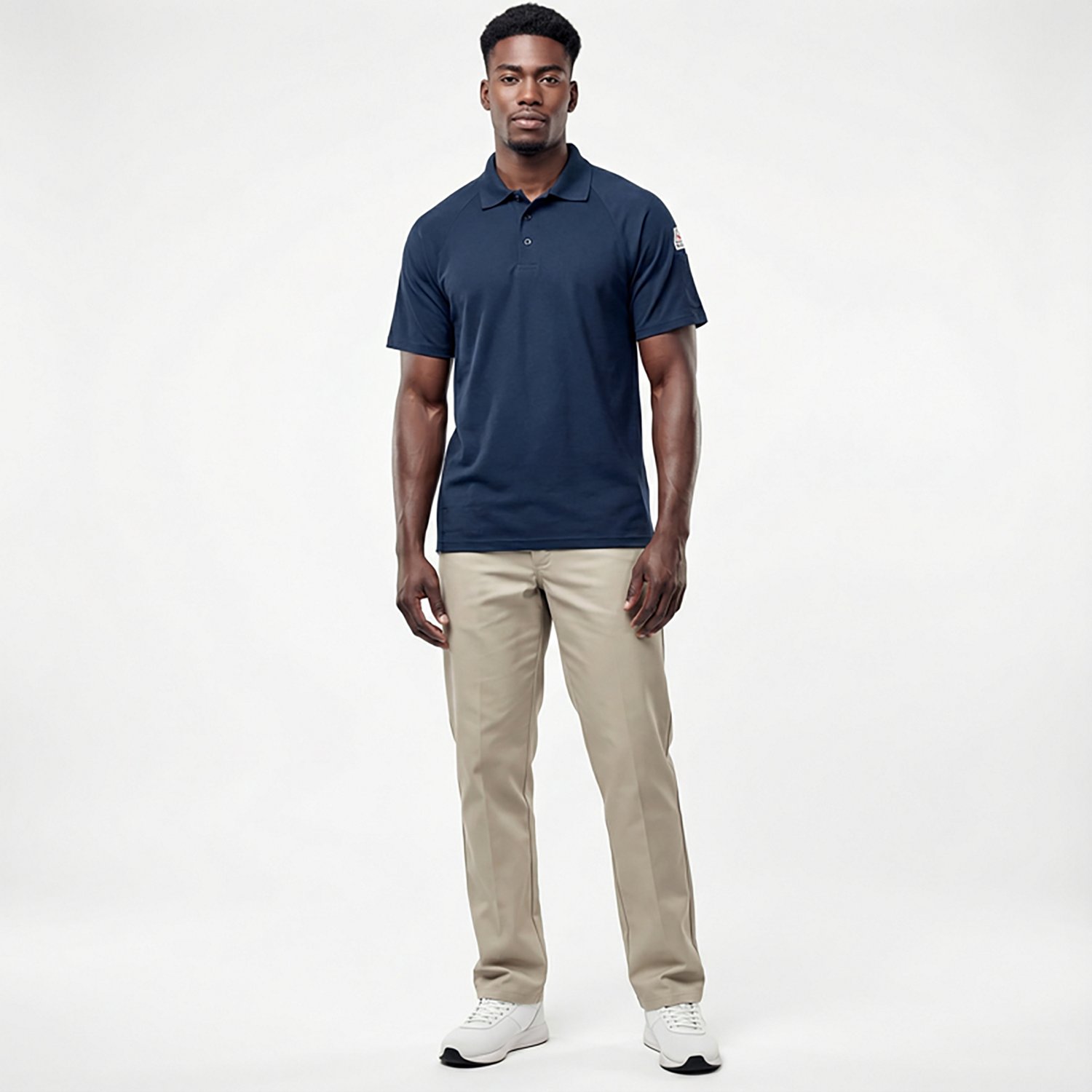 Bulwark Men's CoolTouch 2 Classic Long Sleeve Polo Shirt