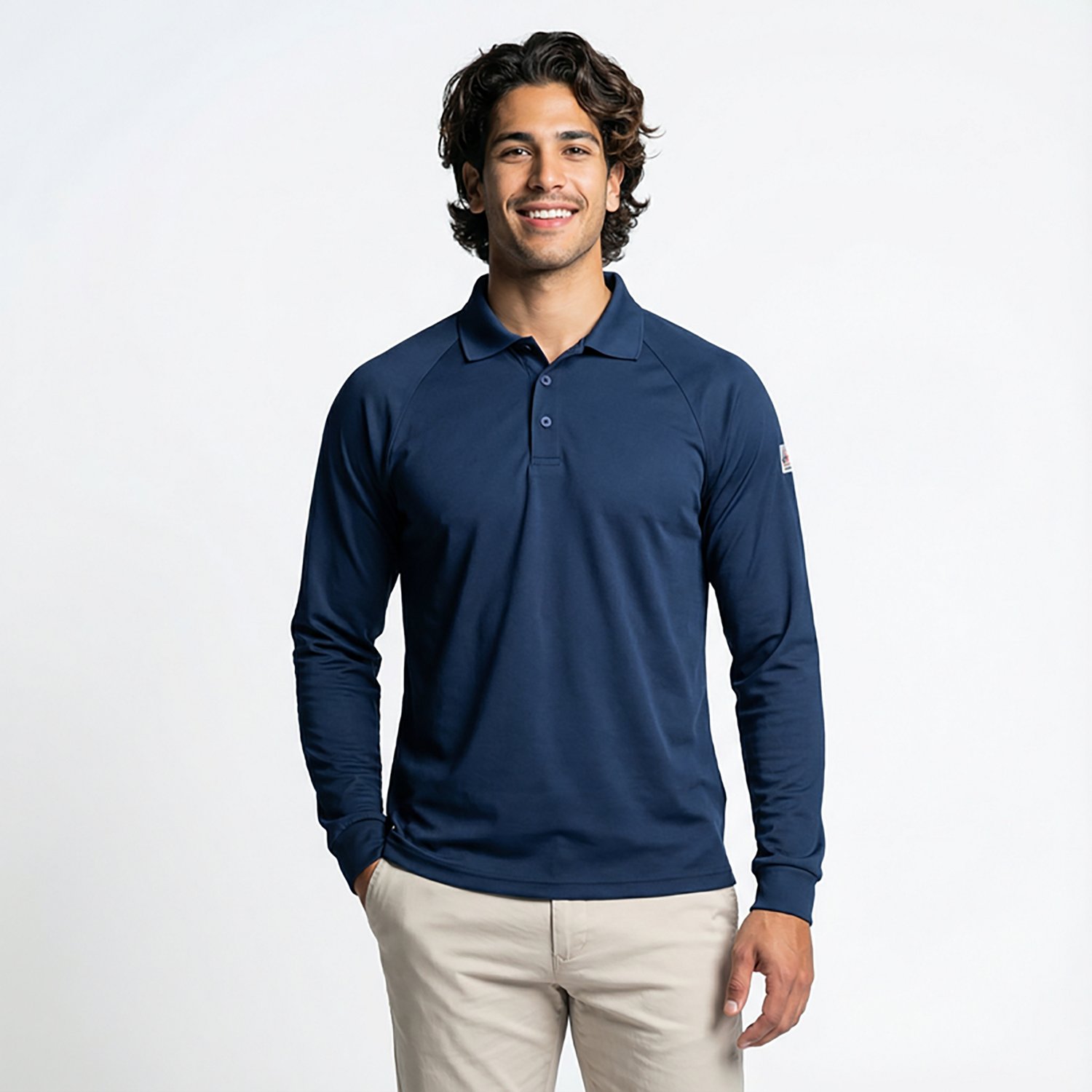 Bulwark Men's CoolTouch 2 Classic Long Sleeve Polo Shirt - view number 2