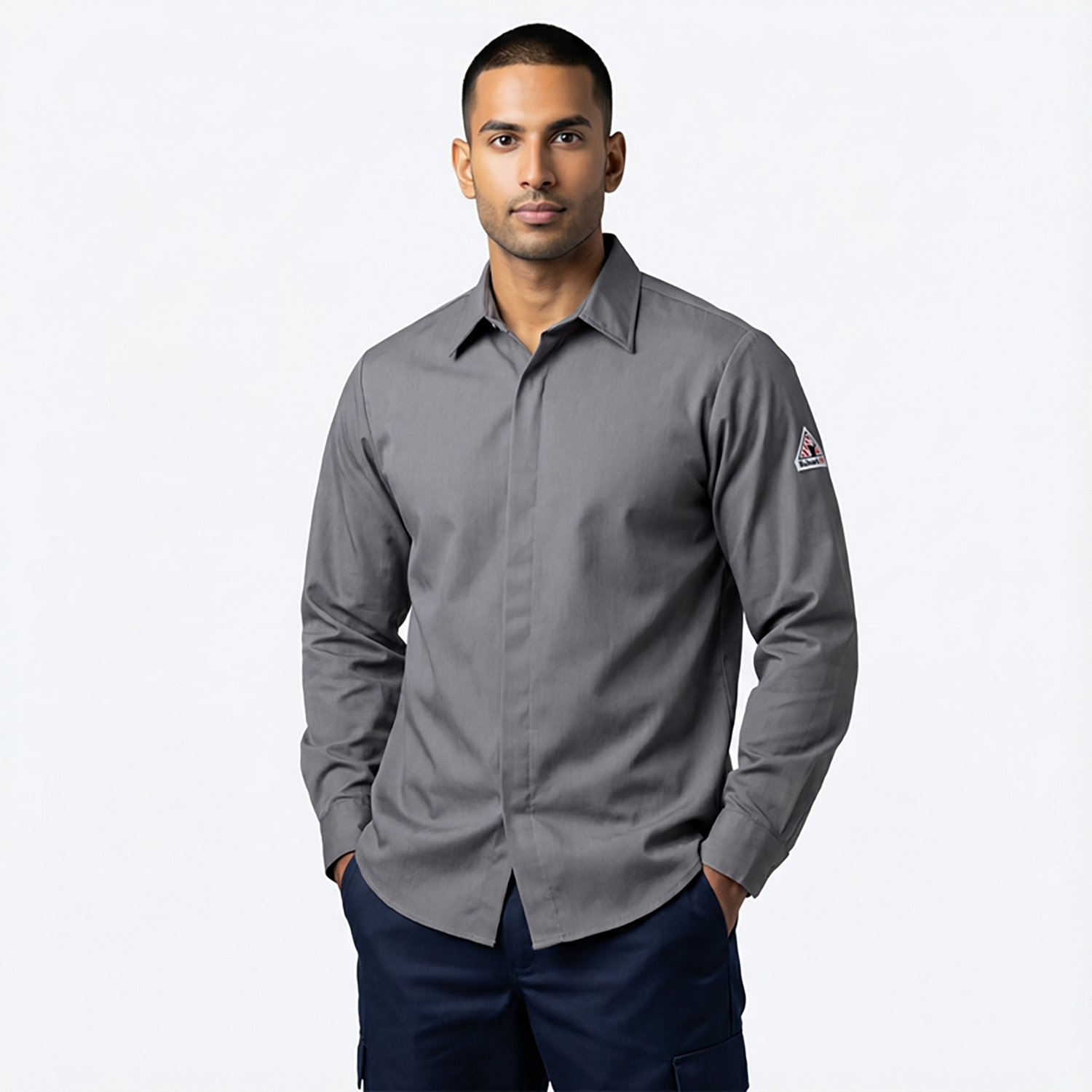 Bulwark Men's Concealed Gripper Work Shirt                                                                                       - view number 2