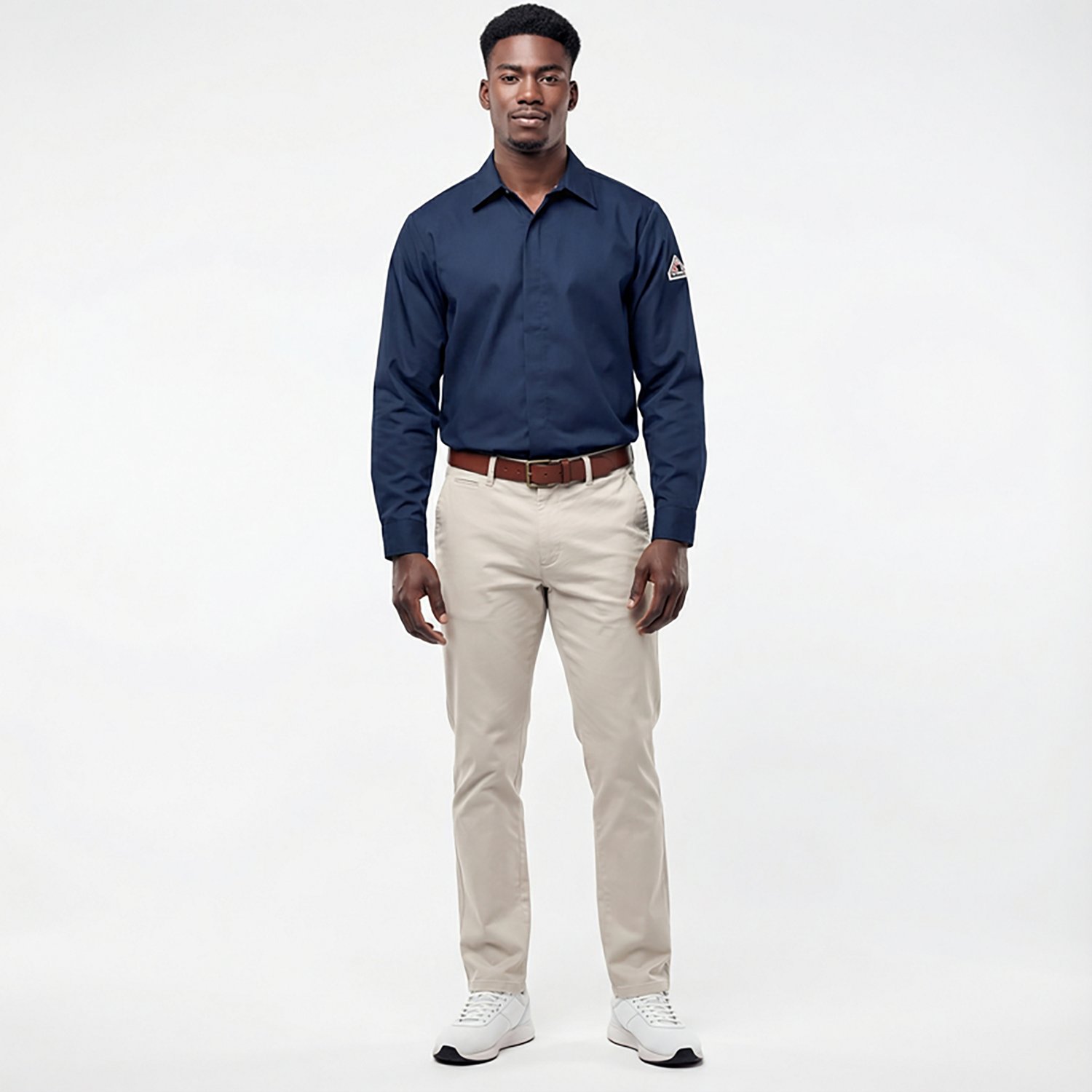 Bulwark Men's Concealed Gripper Work Shirt