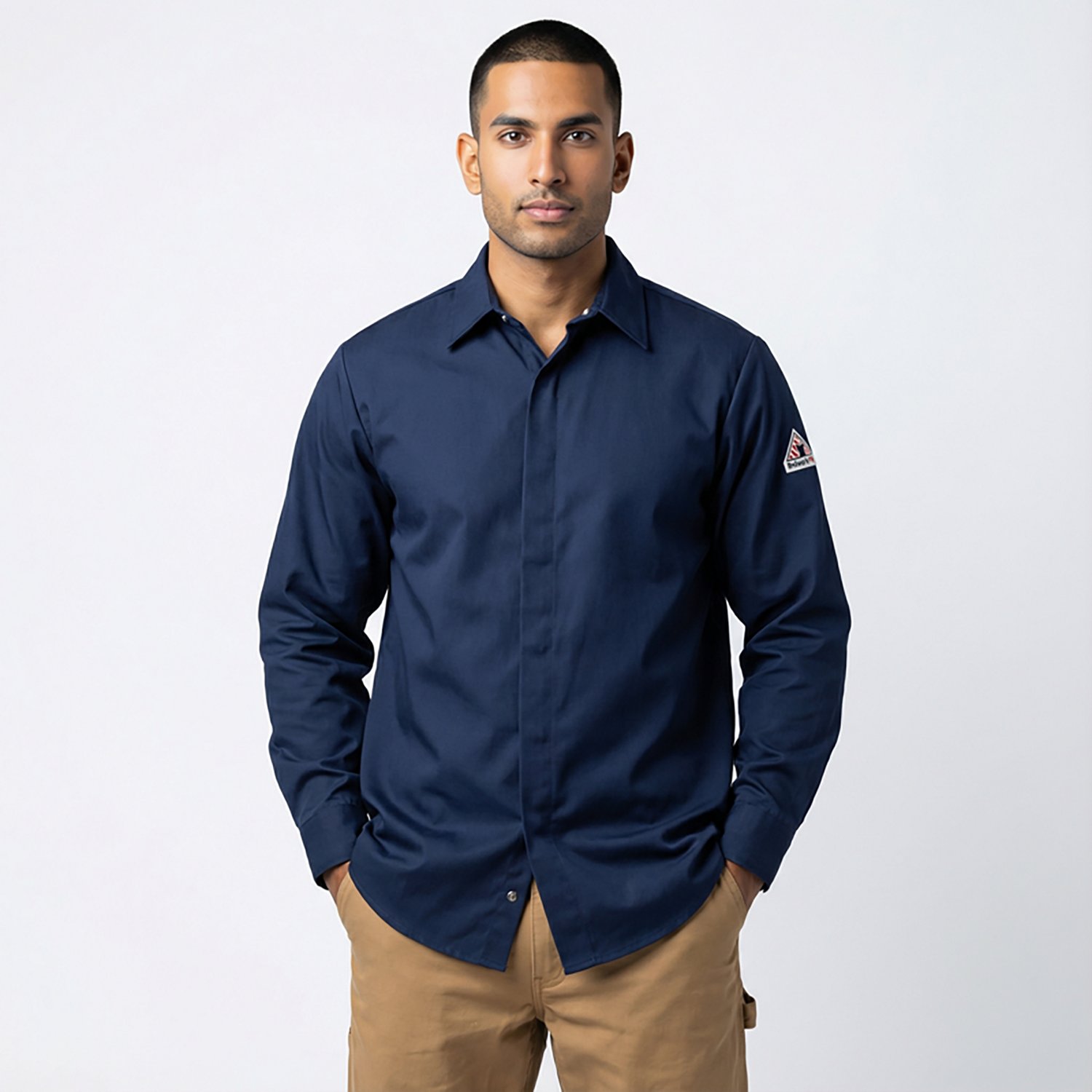 Bulwark Men's Concealed Gripper Work Shirt                                                                                       - view number 2