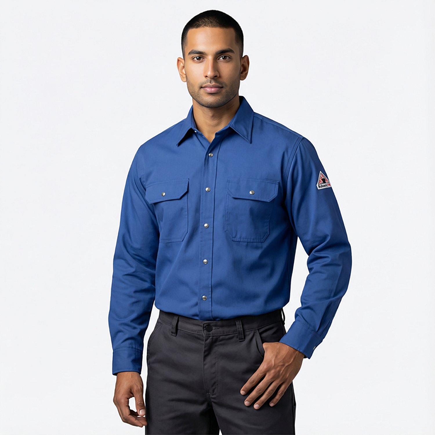 Bulwark Men's Nomex IIIA Snap Front Long Sleeve Uniform Work Shirt - view number 2