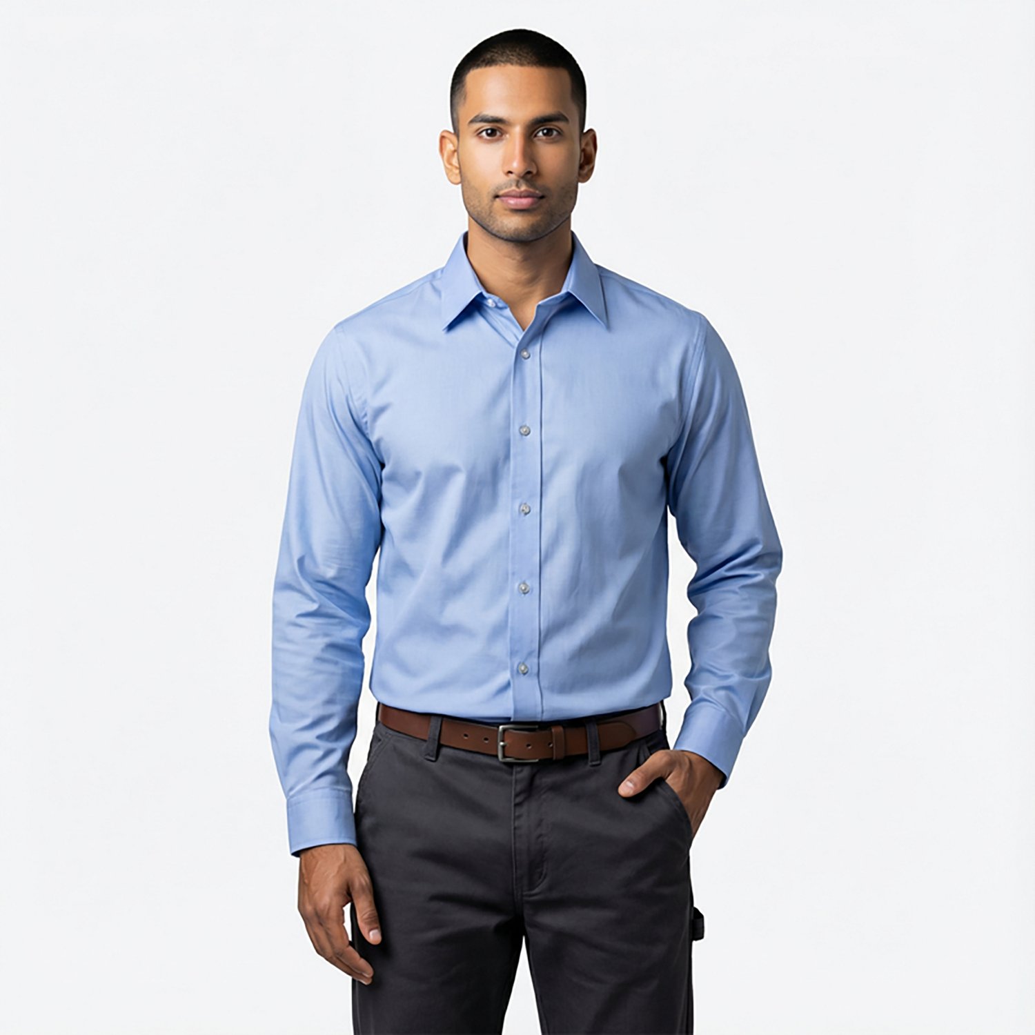 Red Kap Men's Specialized Pocketless Long Sleeve Work Shirt - view number 2