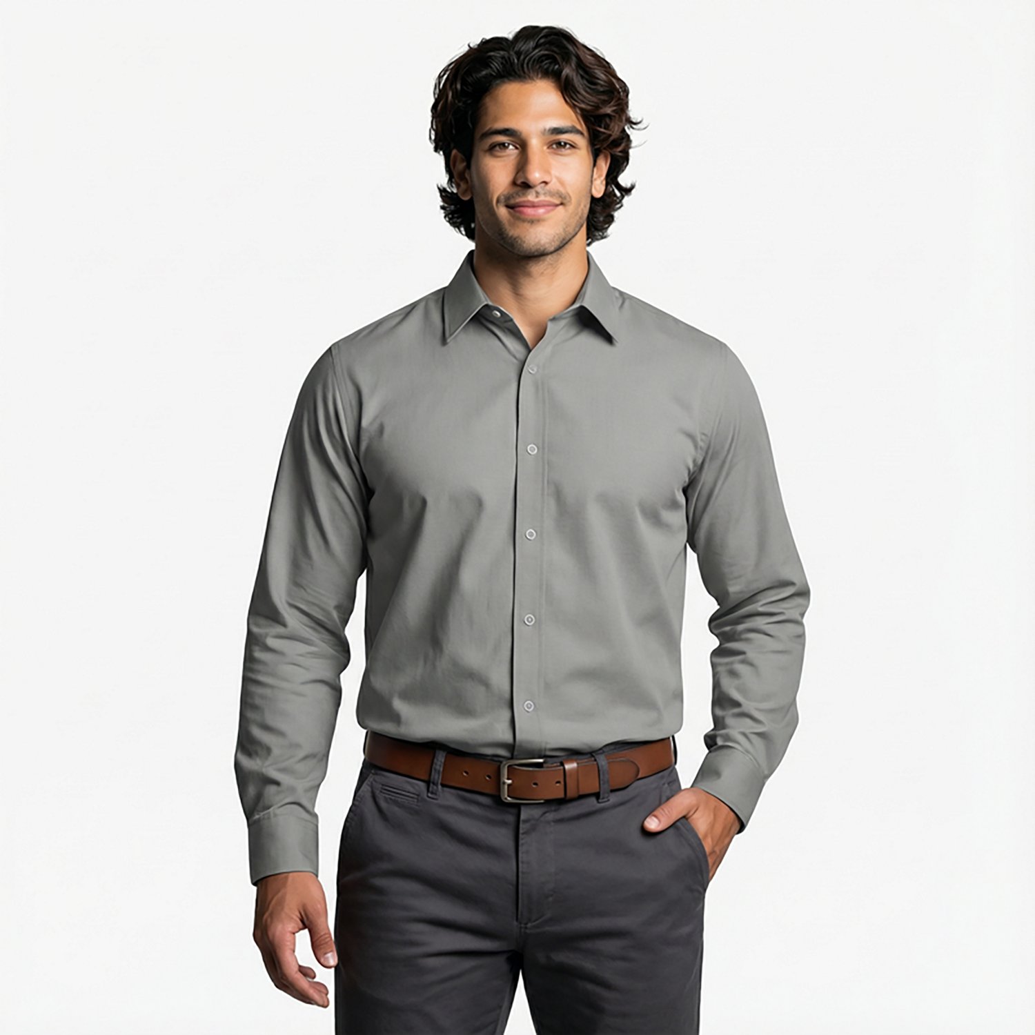 Red Kap Men's Specialized Pocketless Long Sleeve Work Shirt - view number 2