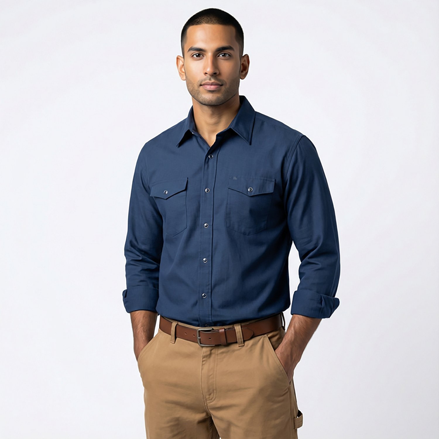 Red Kap Men's Specialized Pocketless Long Sleeve Work Shirt - view number 2