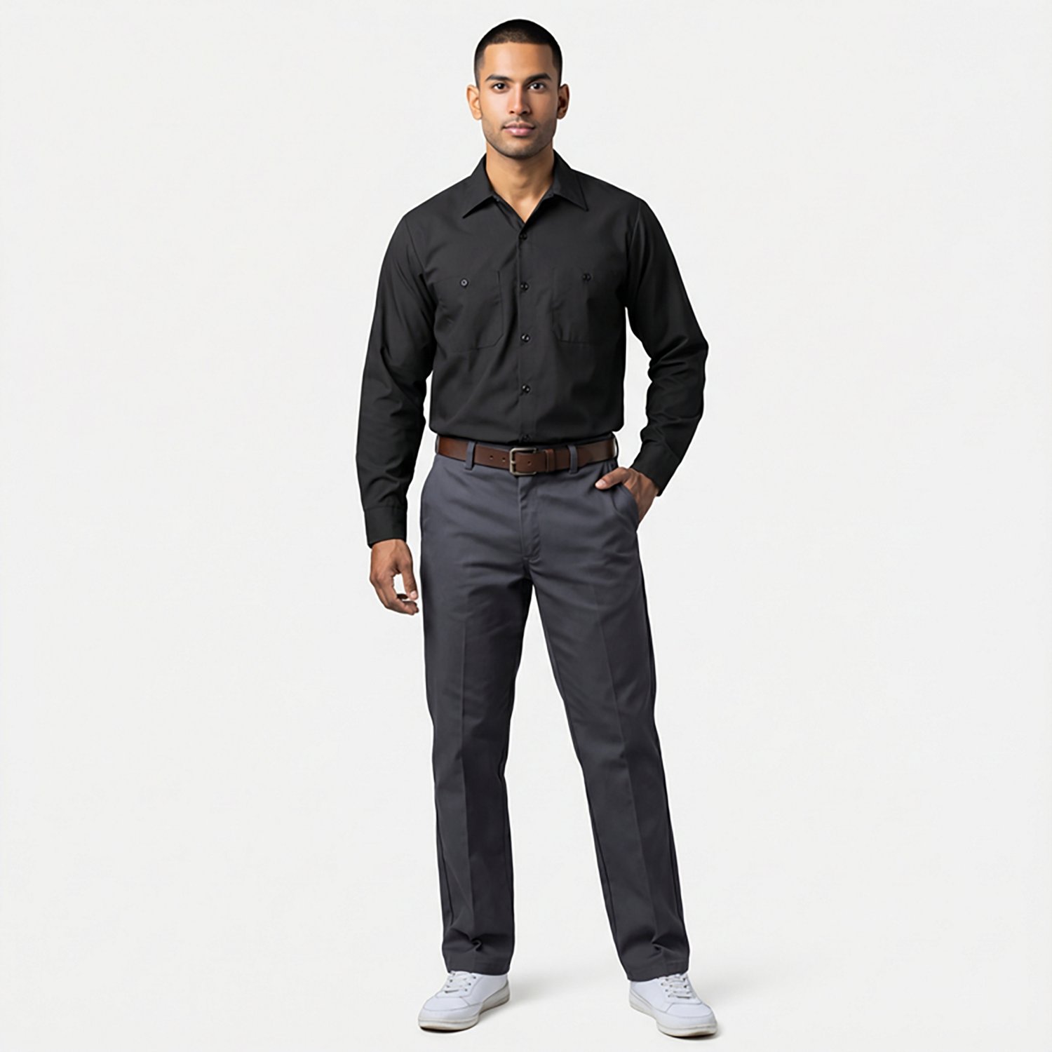 Red Kap Men's MIMIX Long Sleeve Work Shirt