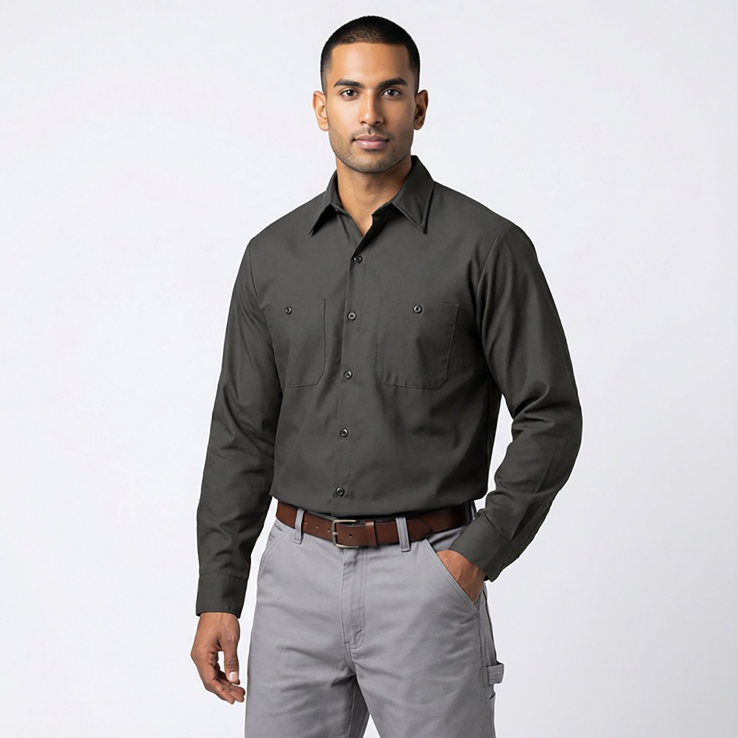 Red Kap Men's MIMIX Long Sleeve Work Shirt - view number 2