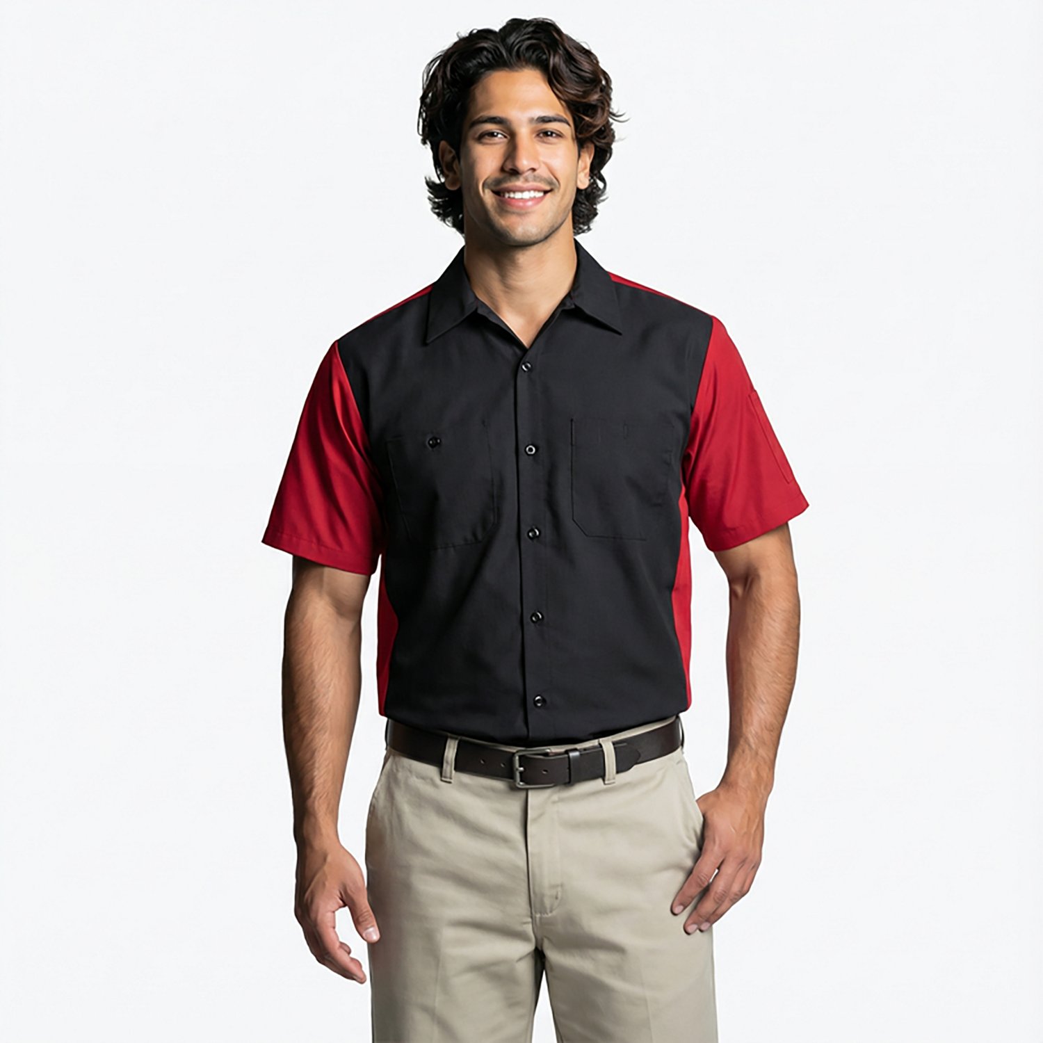 Red Kap Men's 2-Tone Crew Short Sleeve Shirt - view number 2