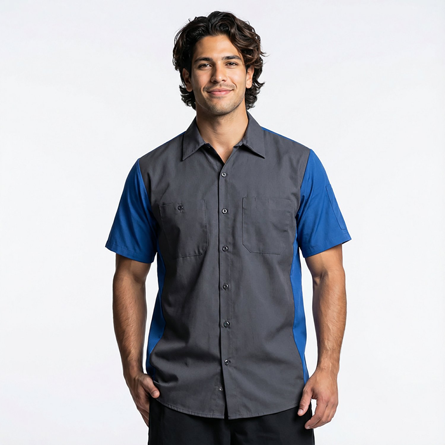 Red Kap Men's 2-Tone Crew Short Sleeve Shirt - view number 2