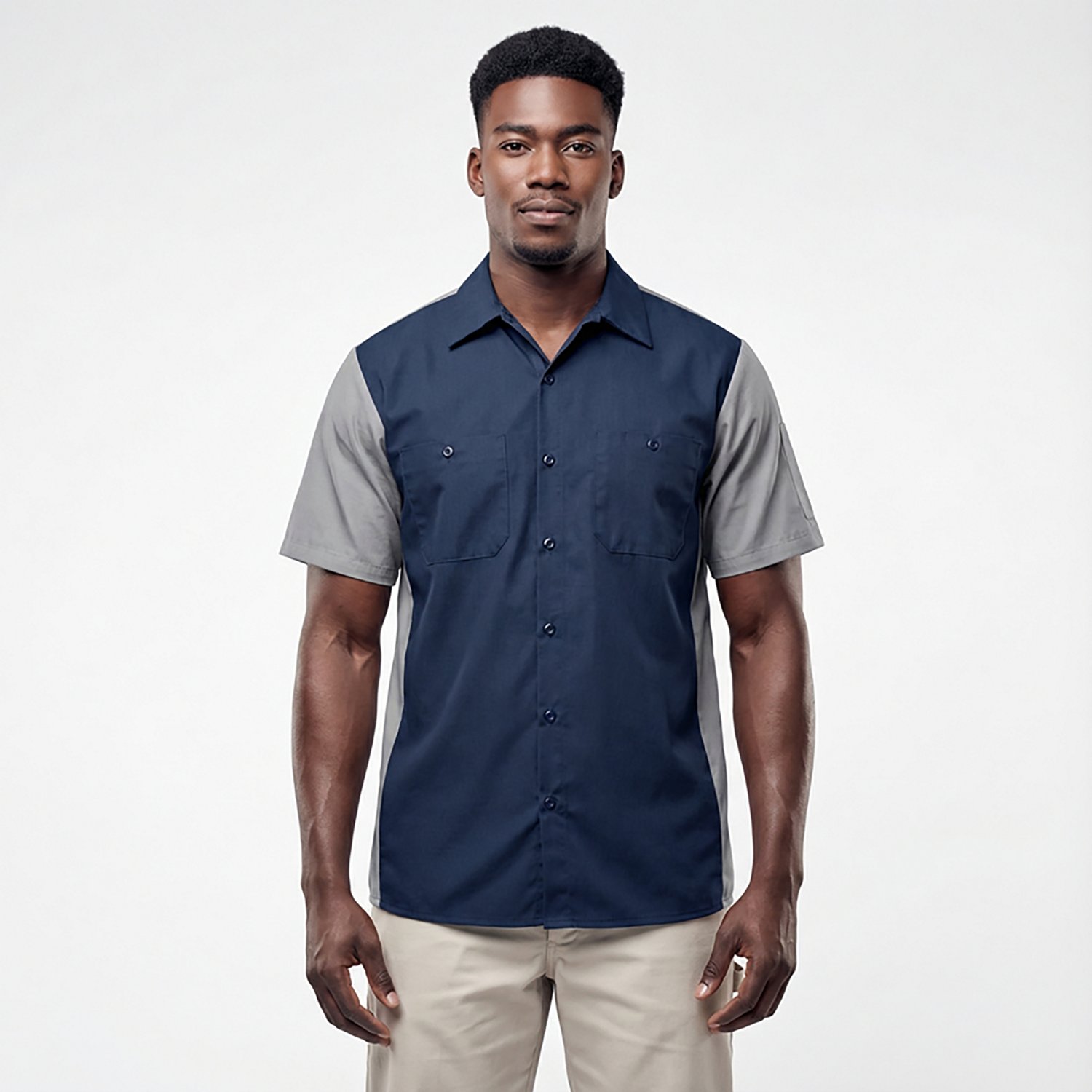 Red Kap Men's 2-Tone Crew Short Sleeve Shirt - view number 2