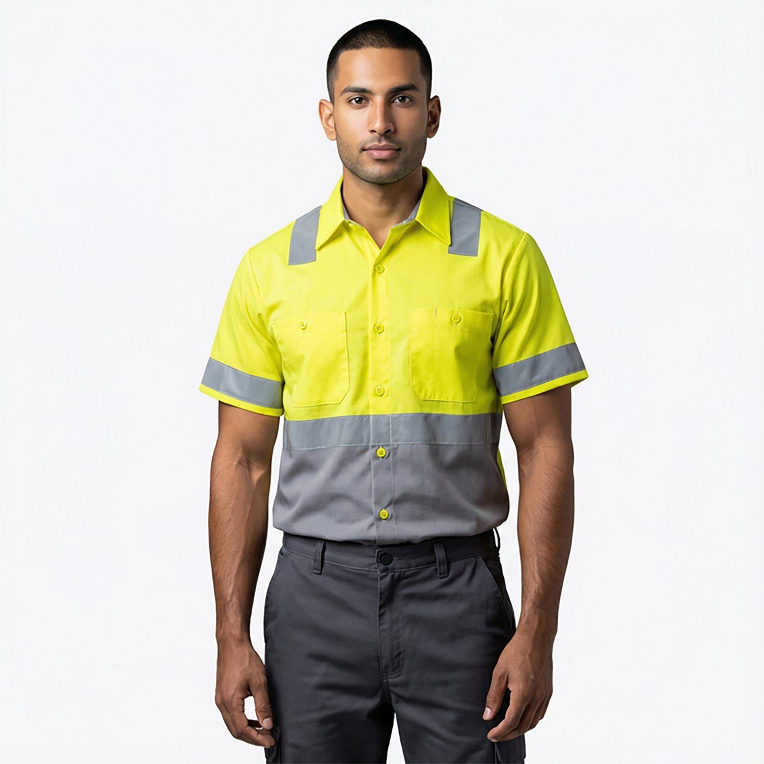 Red Kap Men's Hi-Visibility Ripstop Type R Class 2 Work Shirt                                                                    - view number 2