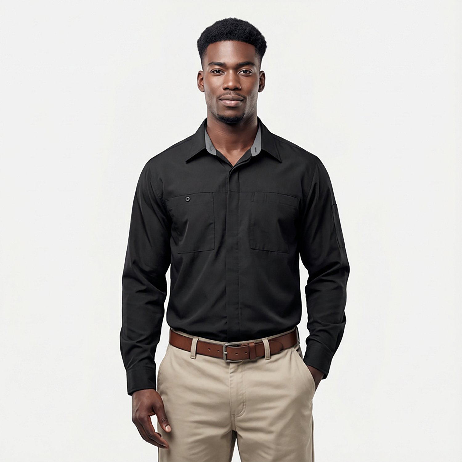 Red Kap Men's Performance Plus Shop Long Sleeve Shirt with OilBlok Technology                                                    - view number 2