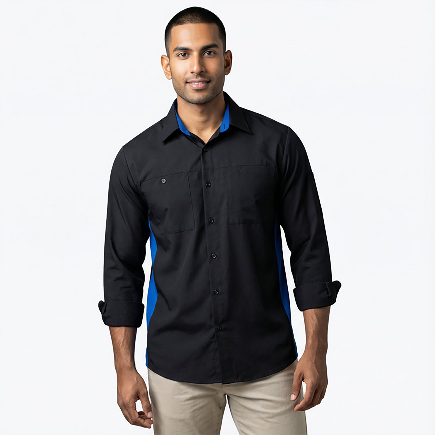 Red Kap Men's Performance Plus Shop Long Sleeve Shirt with OilBlok Technology                                                    - view number 2