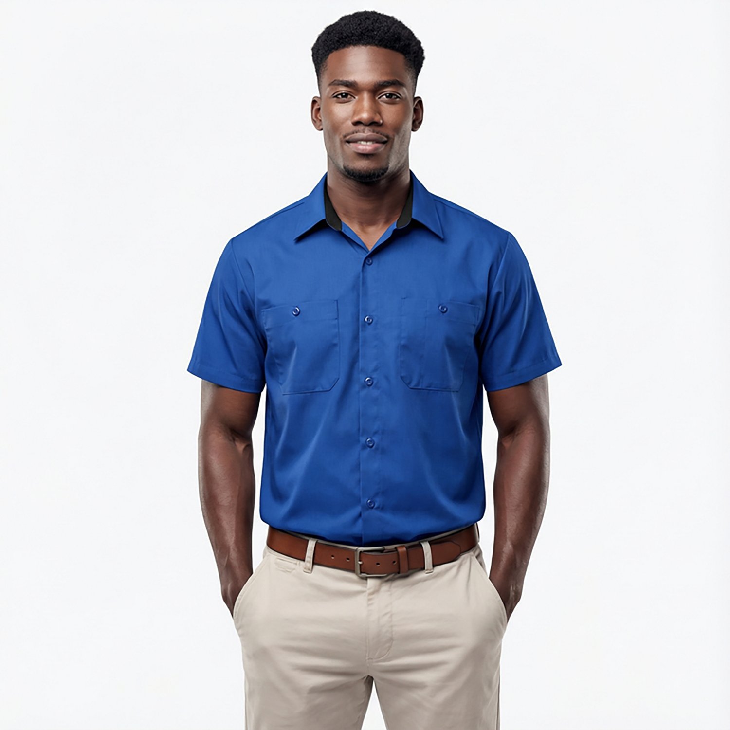 Red Kap Men's Performance Plus Shop Short Sleeve Shirt with OilBlok Technology                                                   - view number 2