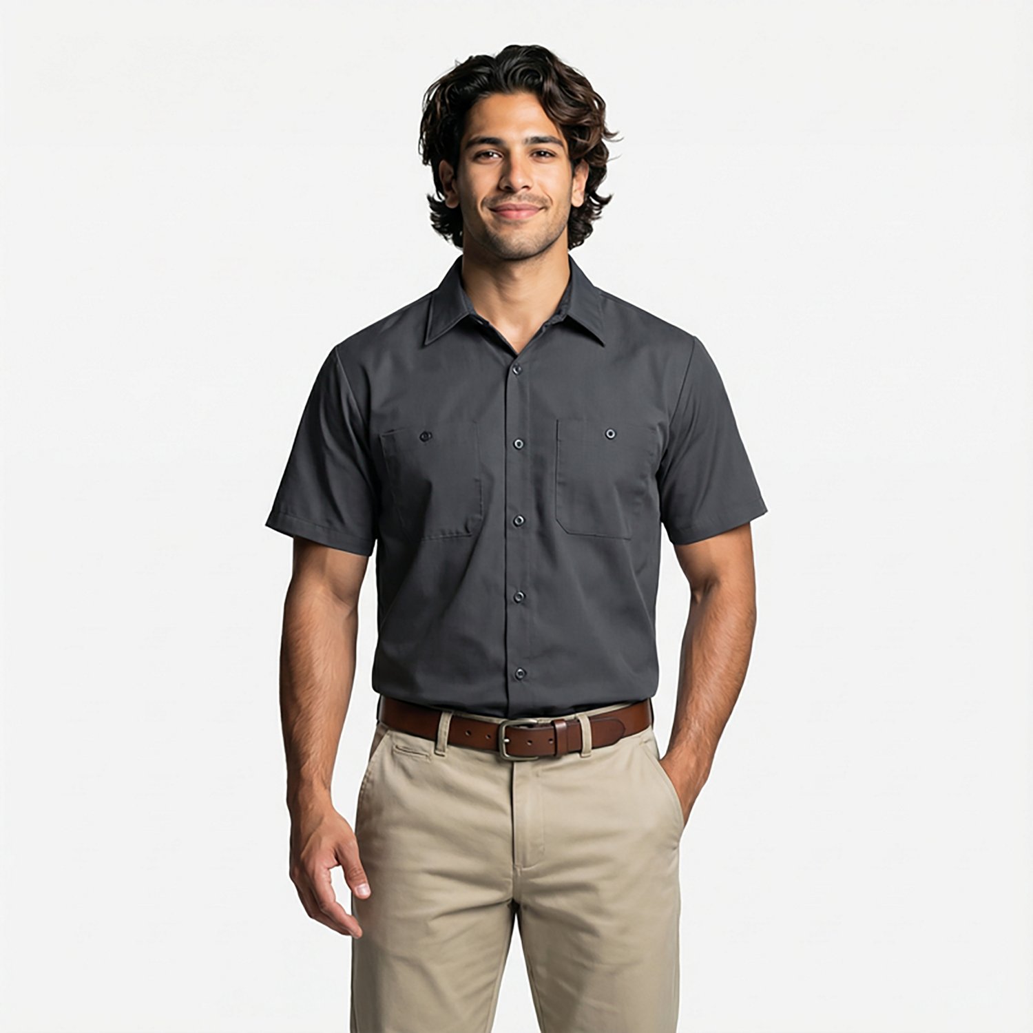 Red Kap Men's Performance Plus Shop Short Sleeve Shirt with OilBlok Technology                                                   - view number 2