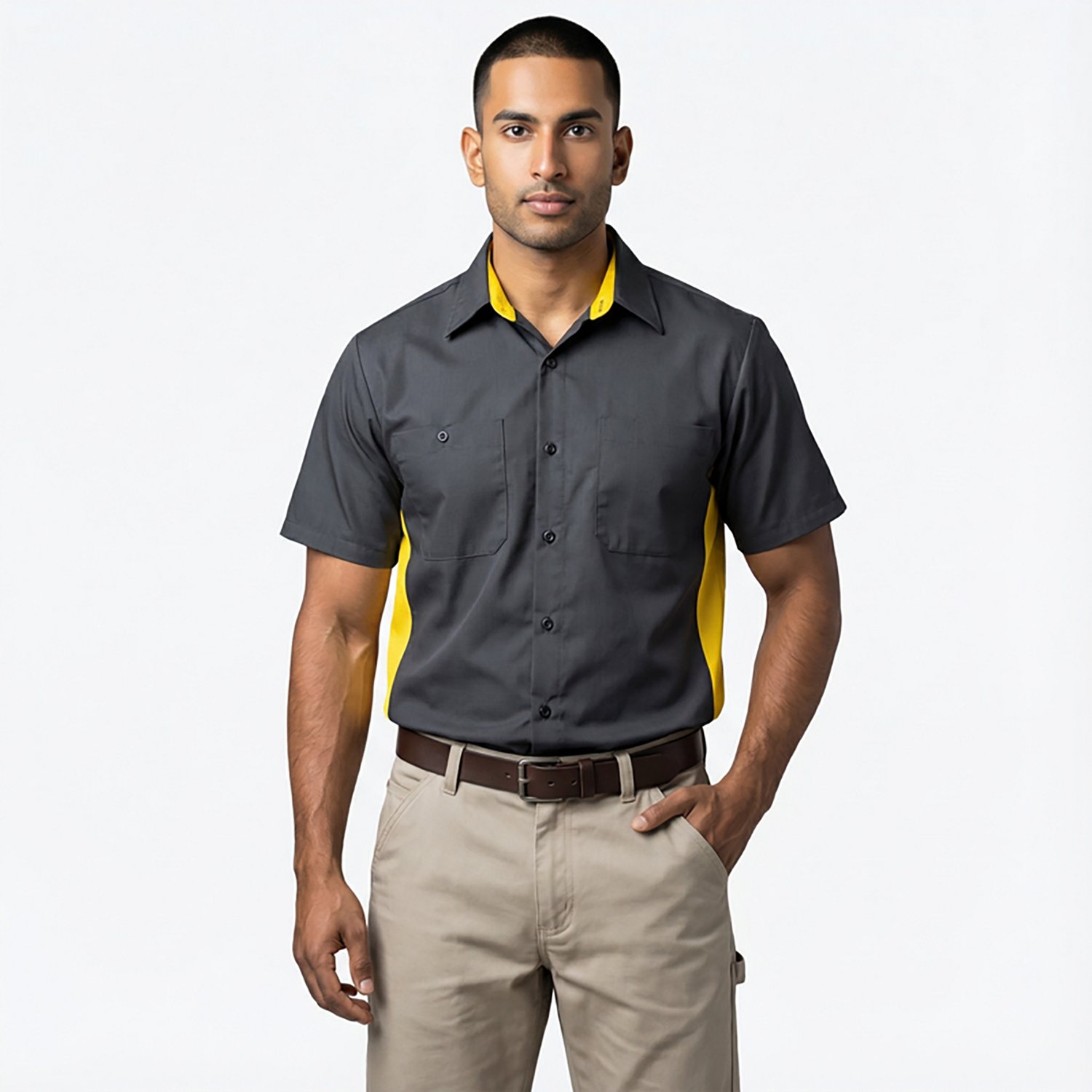 Red Kap Men's Performance Plus Shop Short Sleeve Shirt with OilBlok Technology                                                   - view number 2