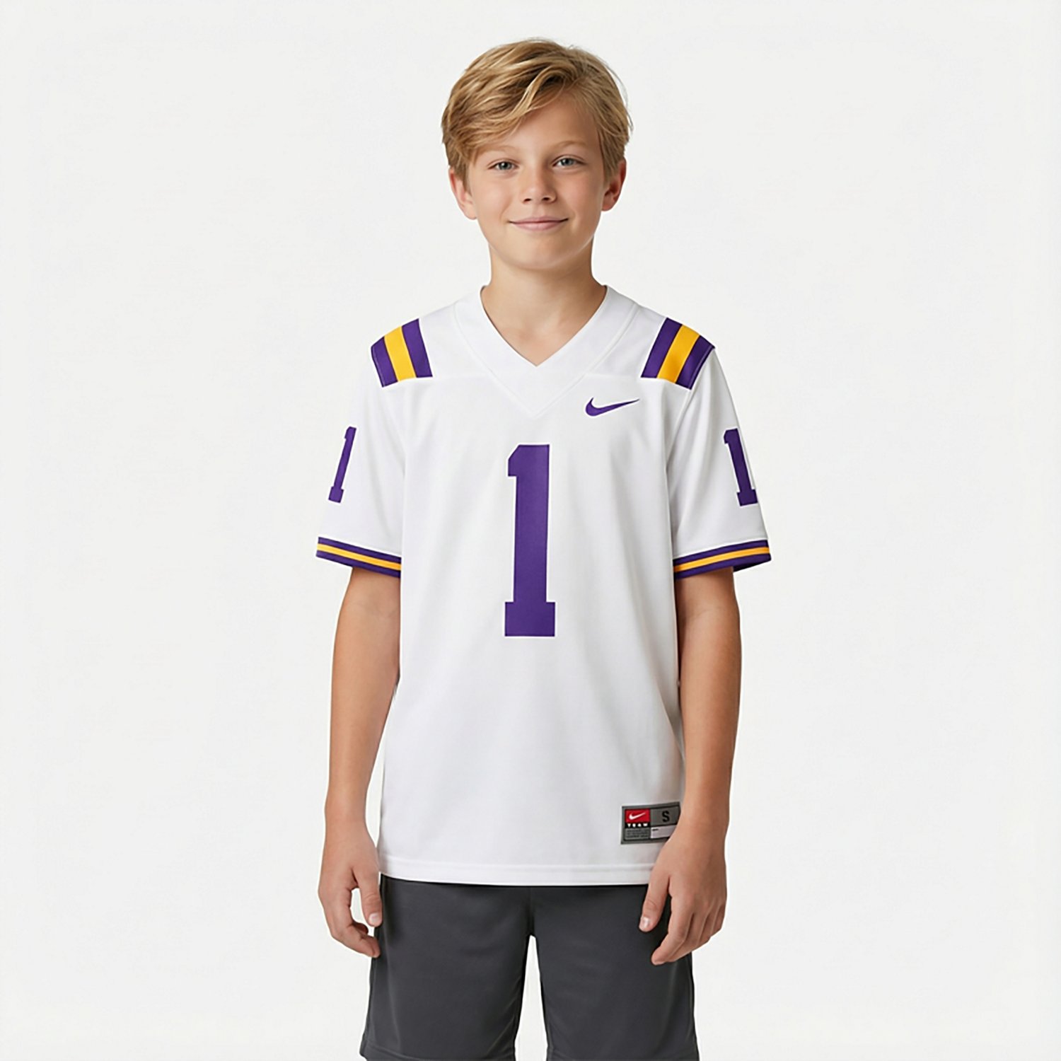 Nike Boys' Louisiana State University Fanwear Replica Football Jersey